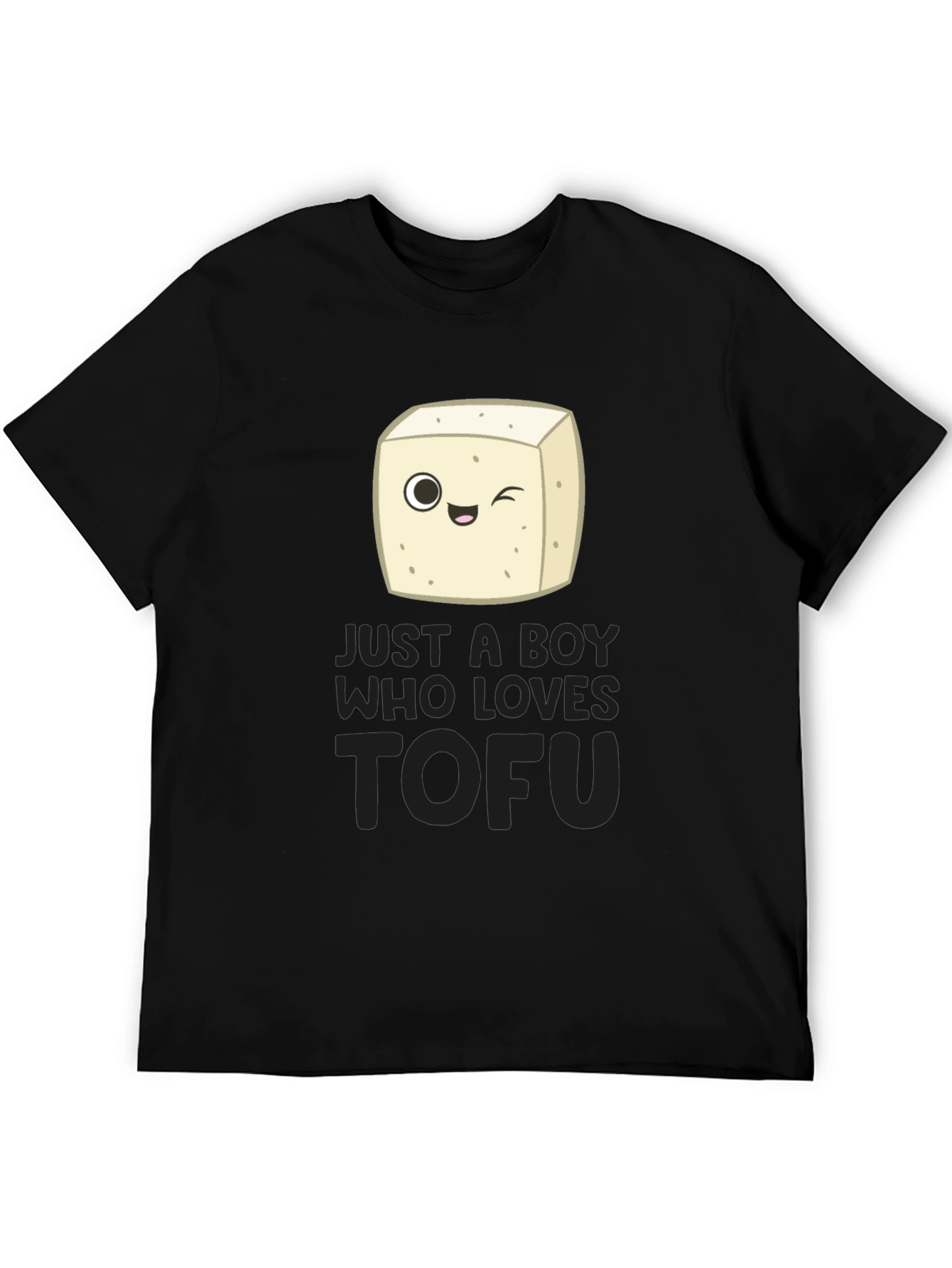 Just a Boy Who Loves Tofu Funny Vegan T-Shirt