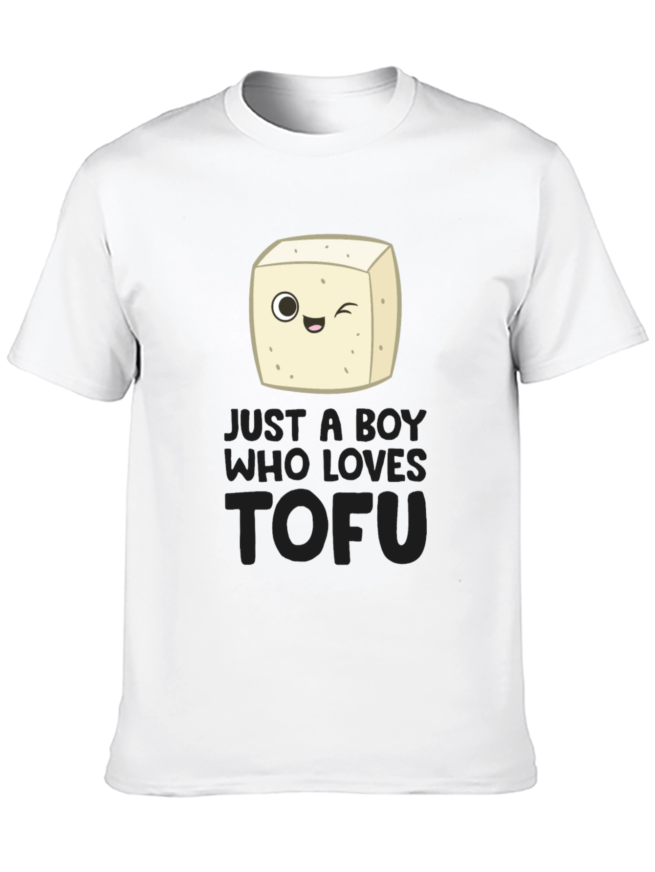 Just a Boy Who Loves Tofu Funny Vegan T-Shirt