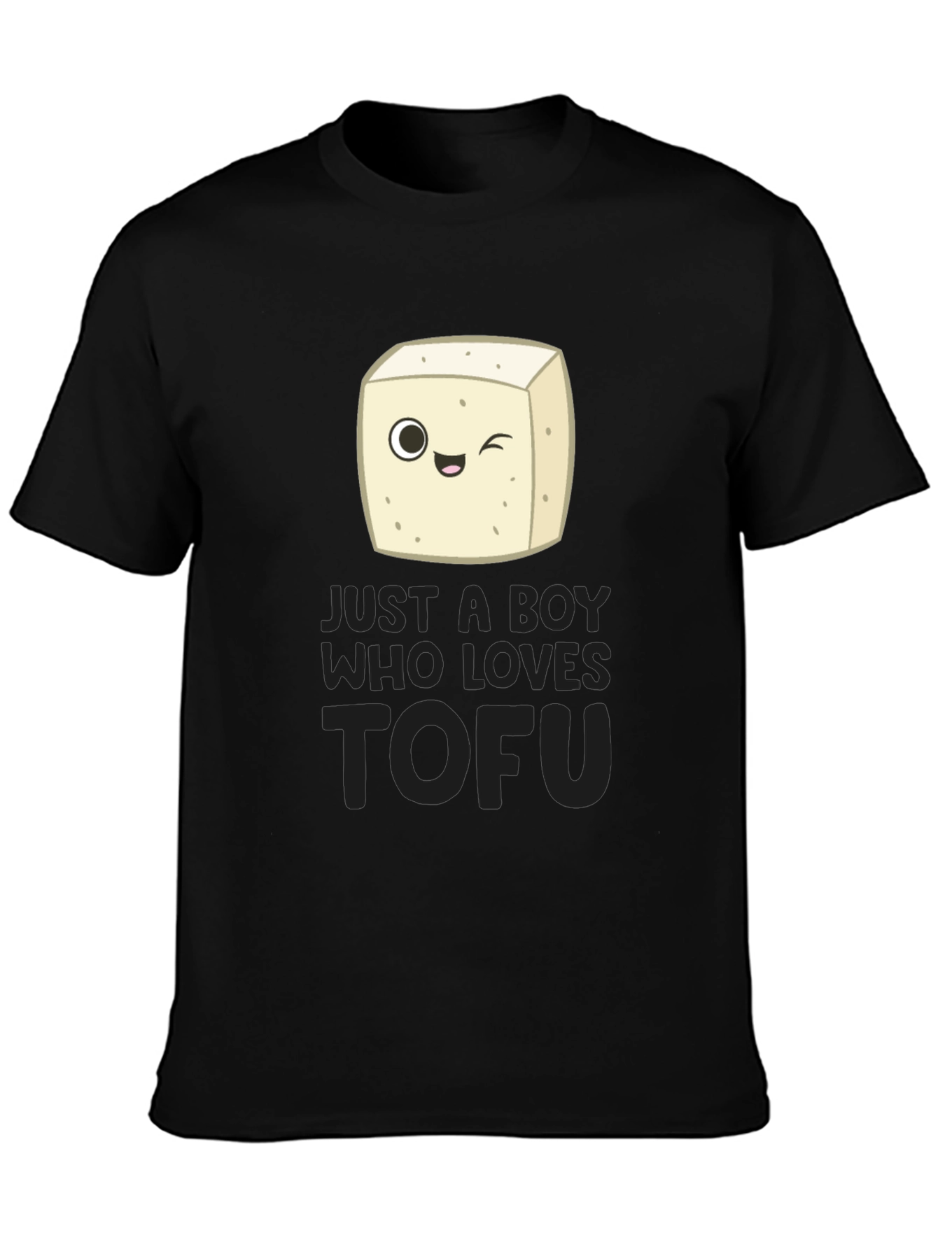 Just a Boy Who Loves Tofu Funny Vegan T-Shirt