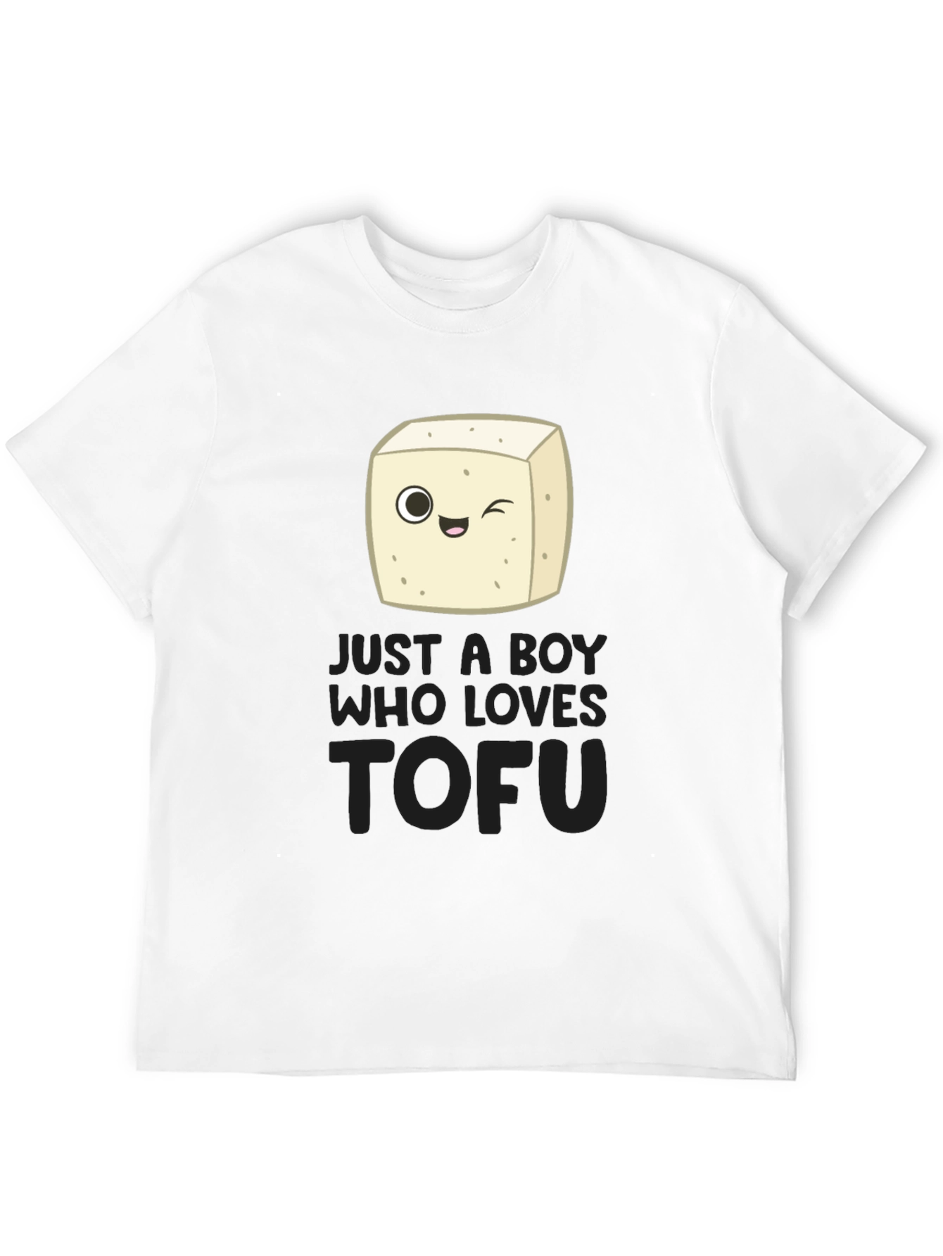 Just a Boy Who Loves Tofu Funny Vegan T-Shirt