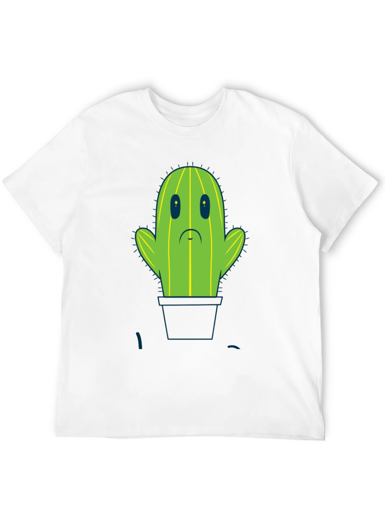 Sad Cactus T-Shirt - Unique Graphic Tee