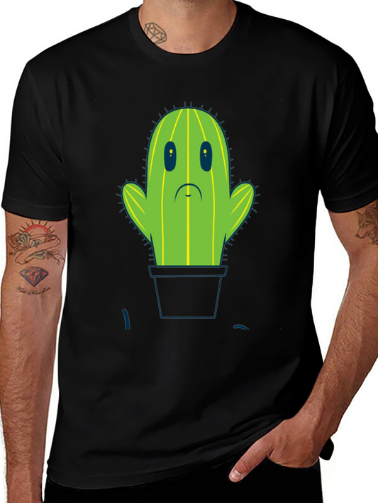 Sad Cactus T-Shirt - Unique Graphic Tee