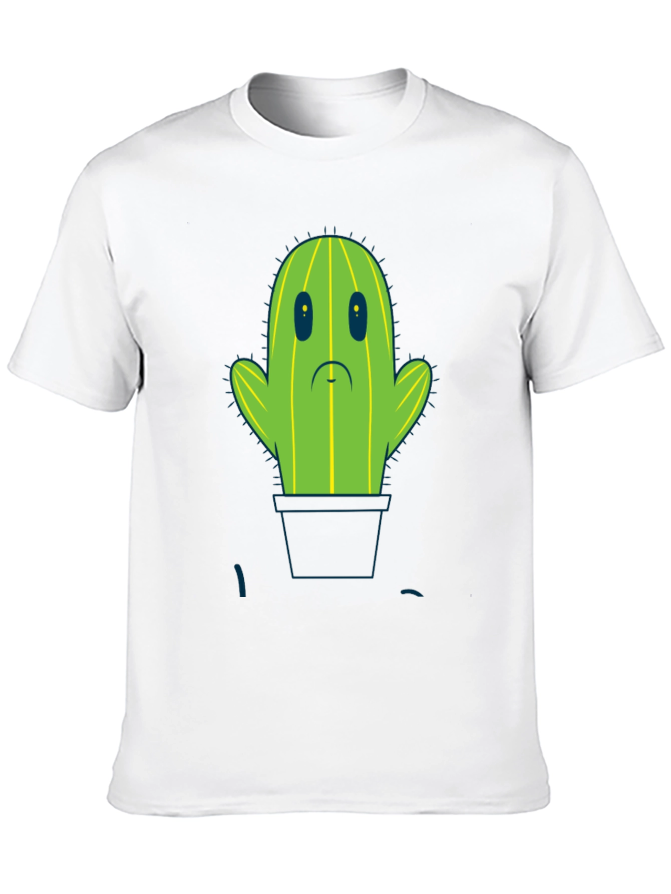 Sad Cactus T-Shirt - Unique Graphic Tee