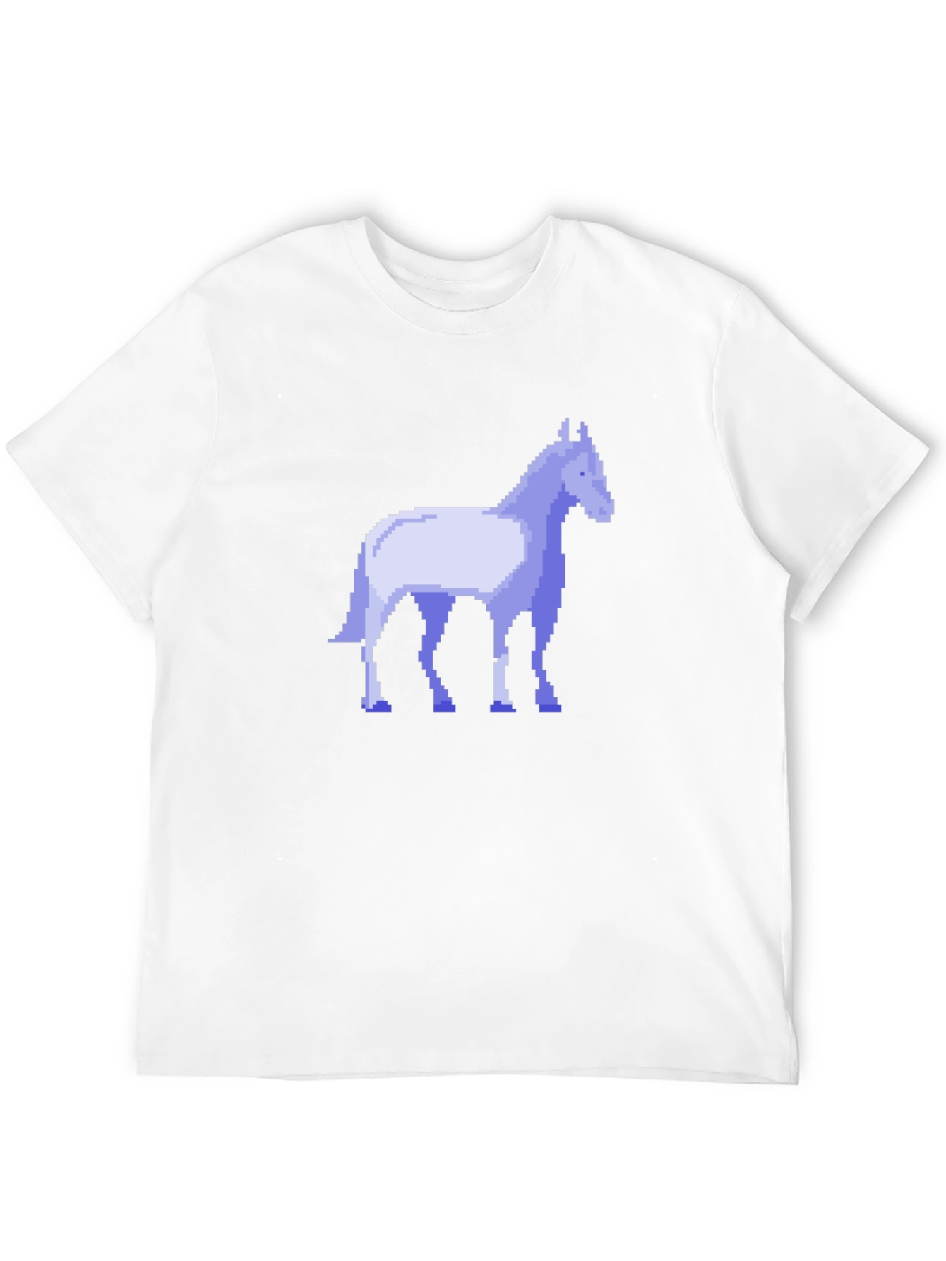 Pixel Horse Black T-Shirt - Retro Gaming Style