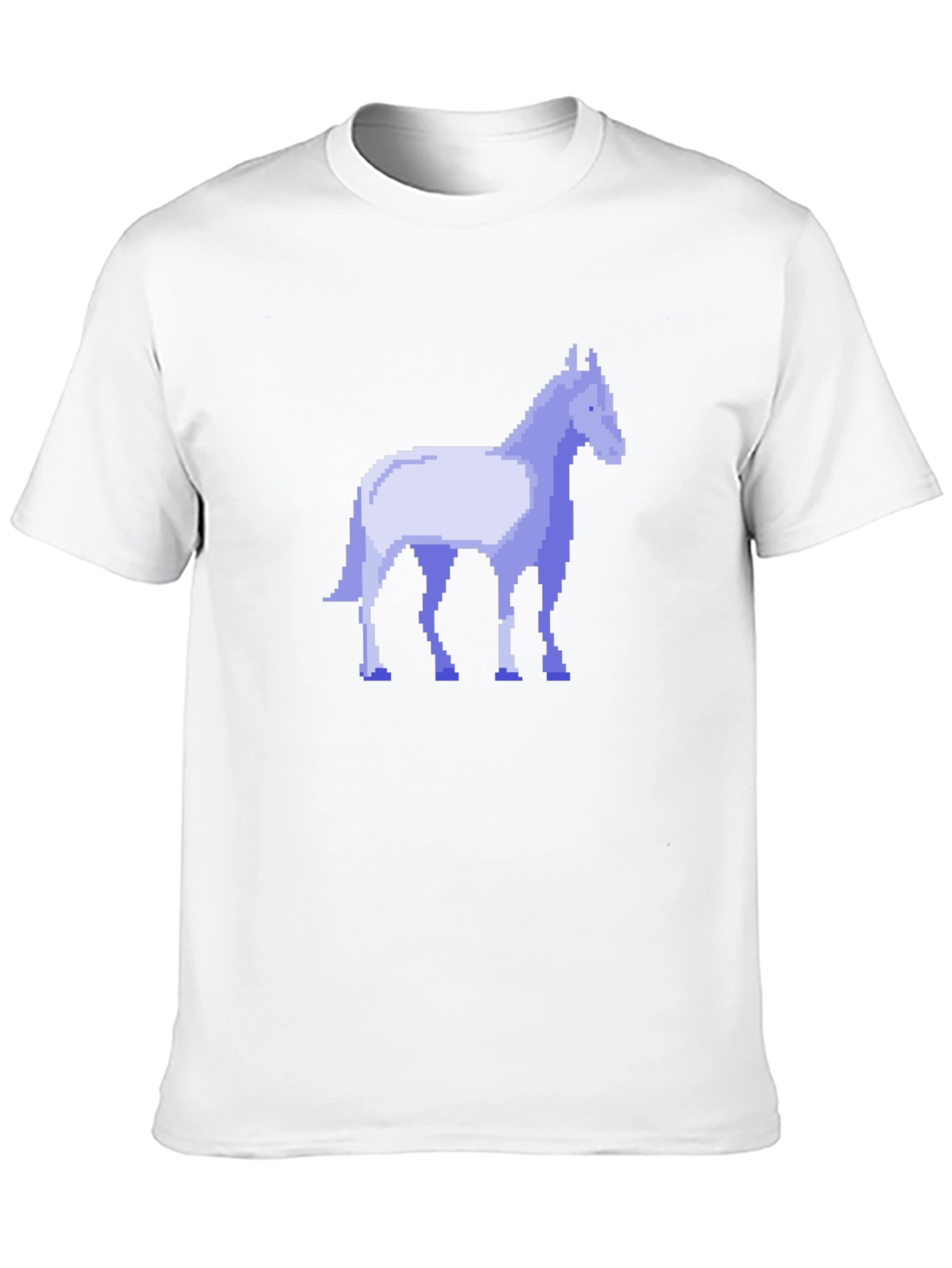 Pixel Horse Black T-Shirt - Retro Gaming Style