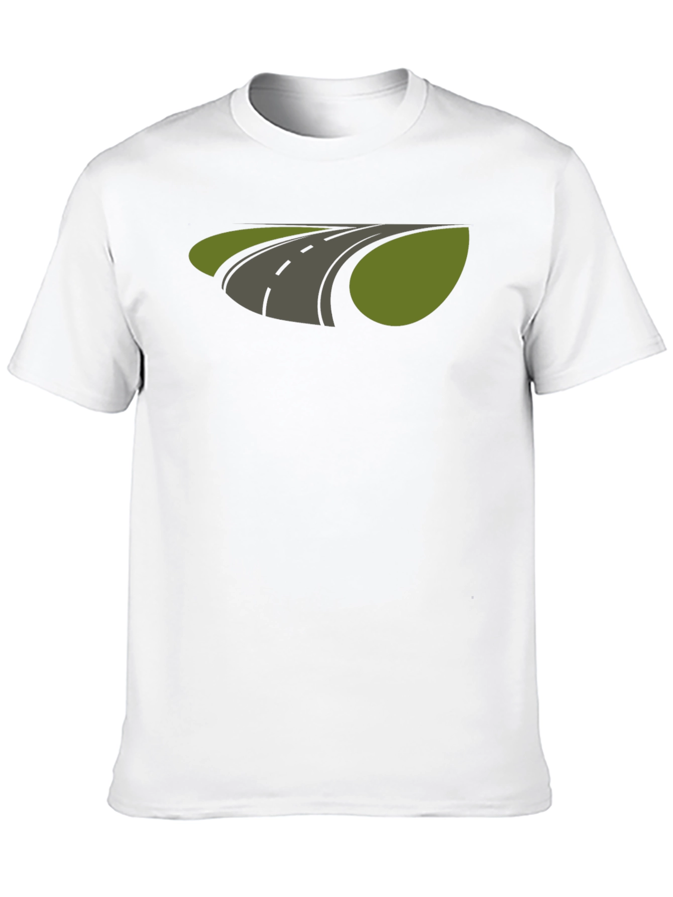 Road Graphic T-Shirt - Black Cotton Tee