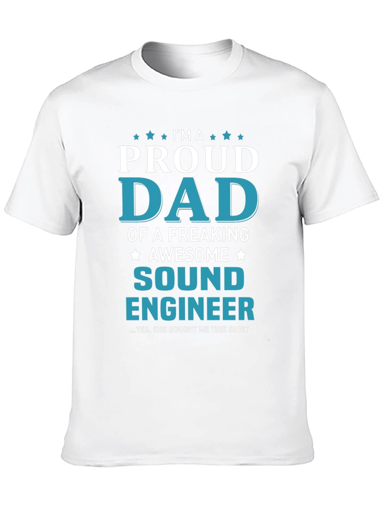 Proud Dad Sound Engineer Graphic Tee