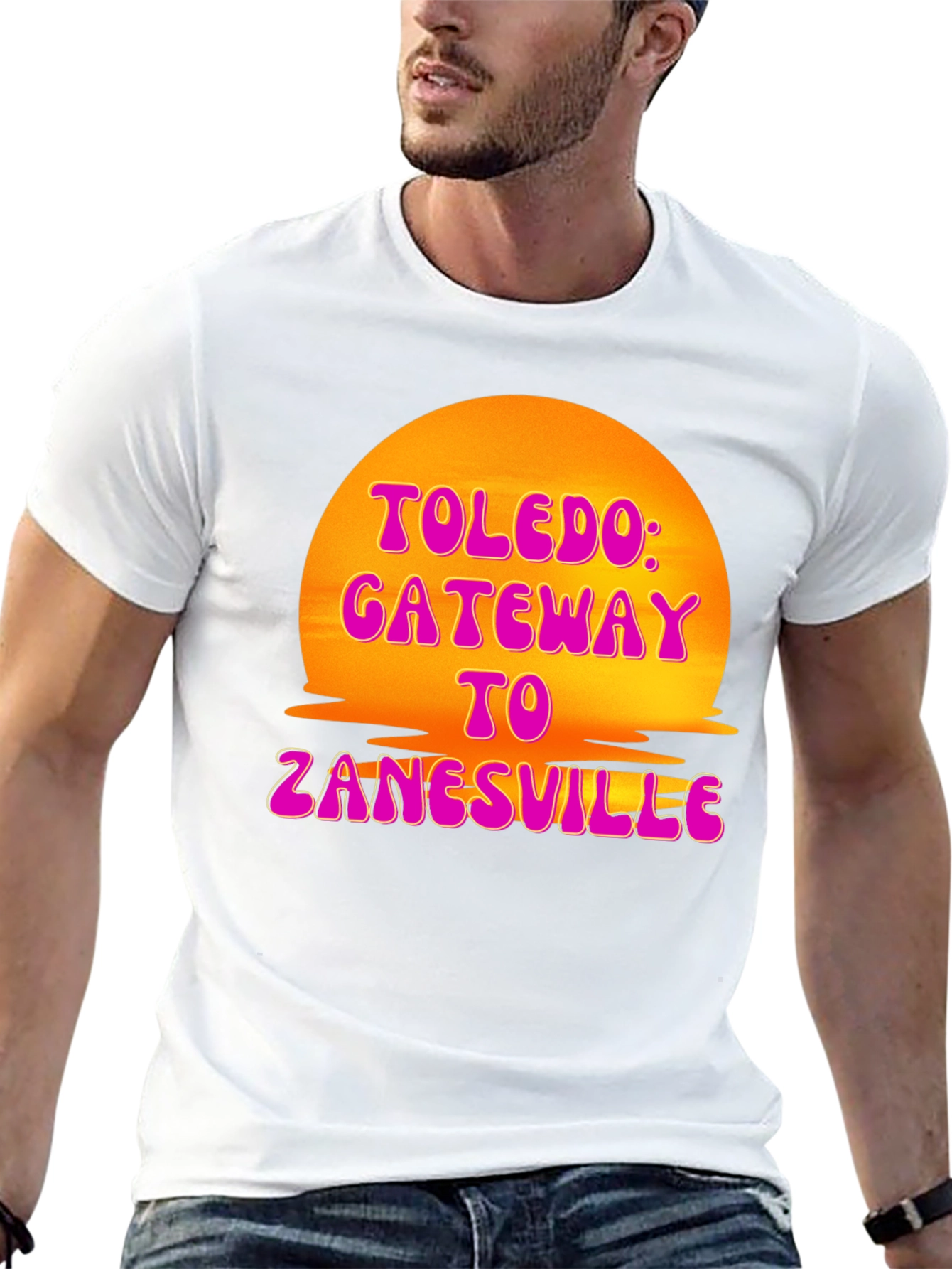 Toledo Gateway T-Shirt Retro Sunset Tee