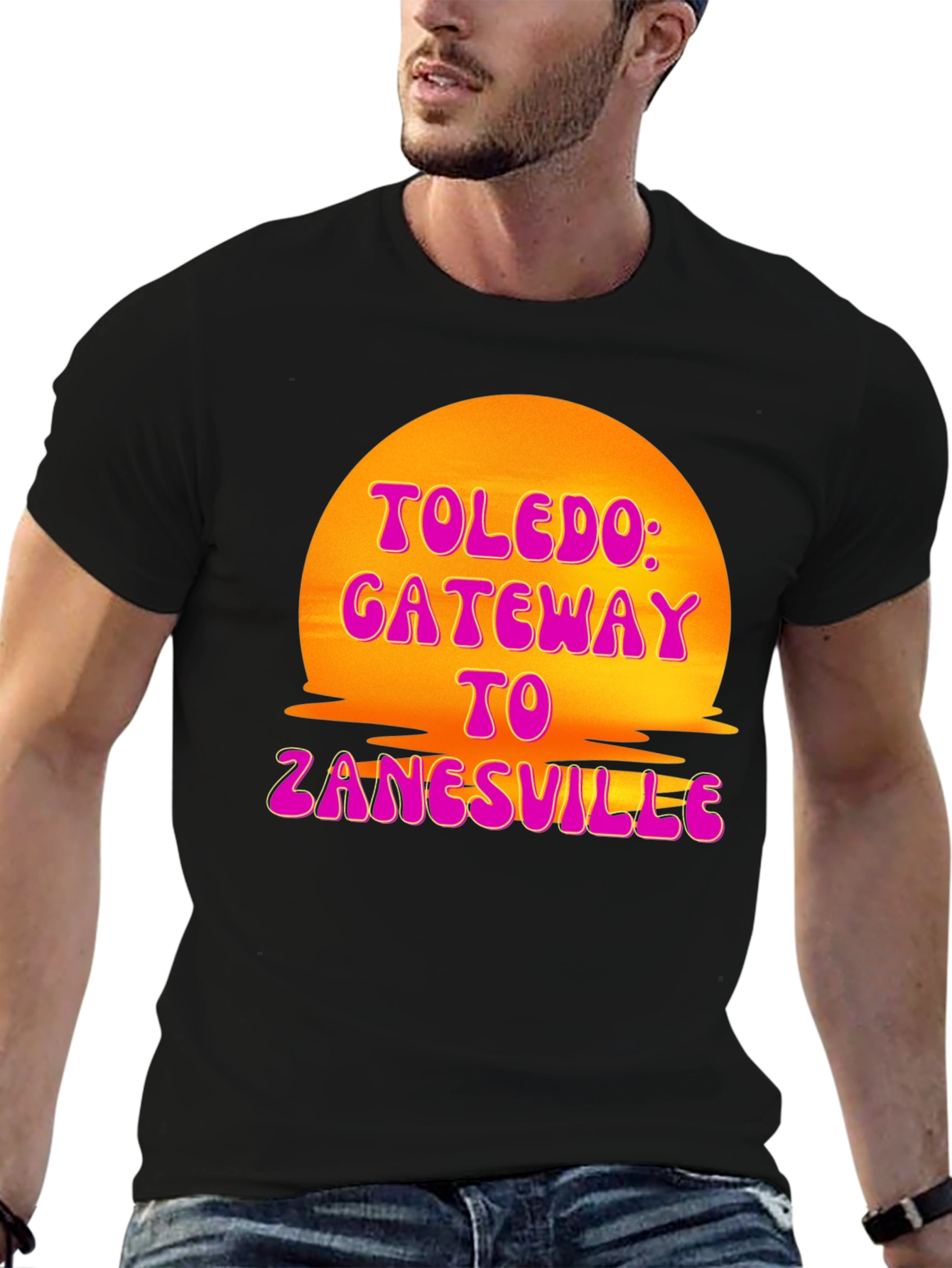 Toledo Gateway T-Shirt Retro Sunset Tee