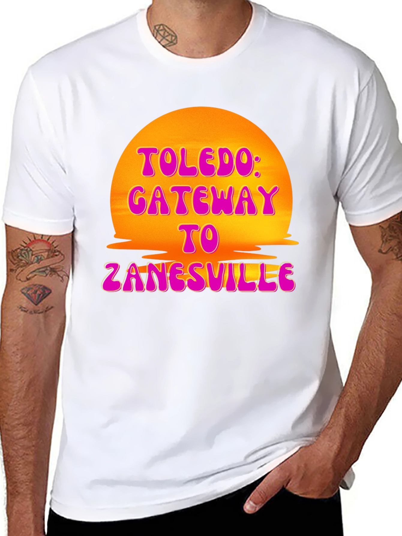 Toledo Gateway T-Shirt Retro Sunset Tee