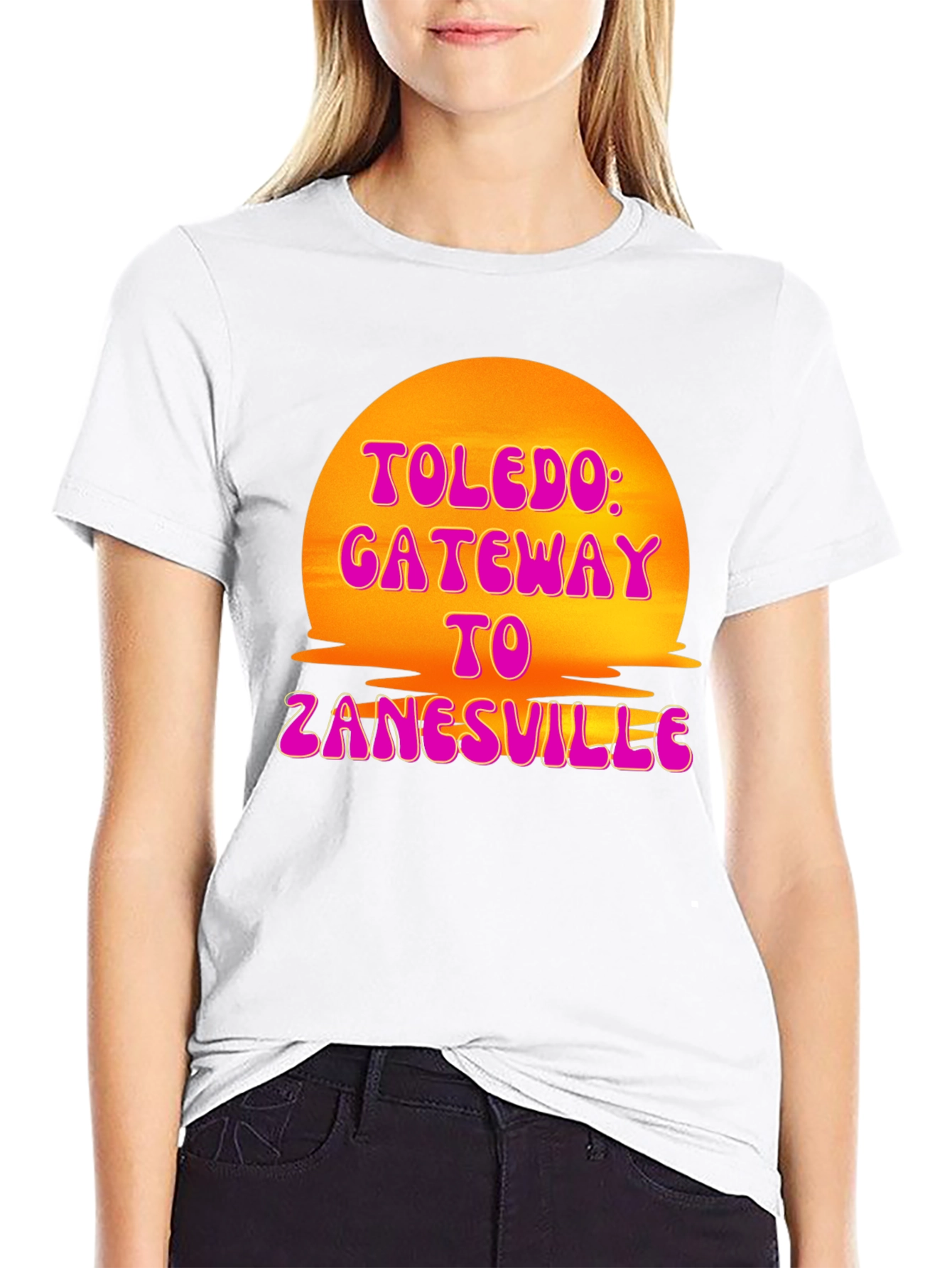 Toledo Gateway T-Shirt Retro Sunset Tee