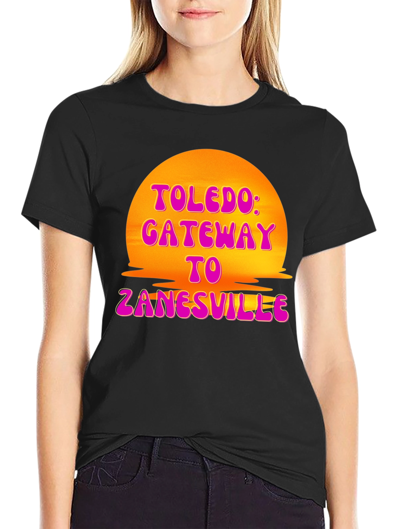 Toledo Gateway T-Shirt Retro Sunset Tee