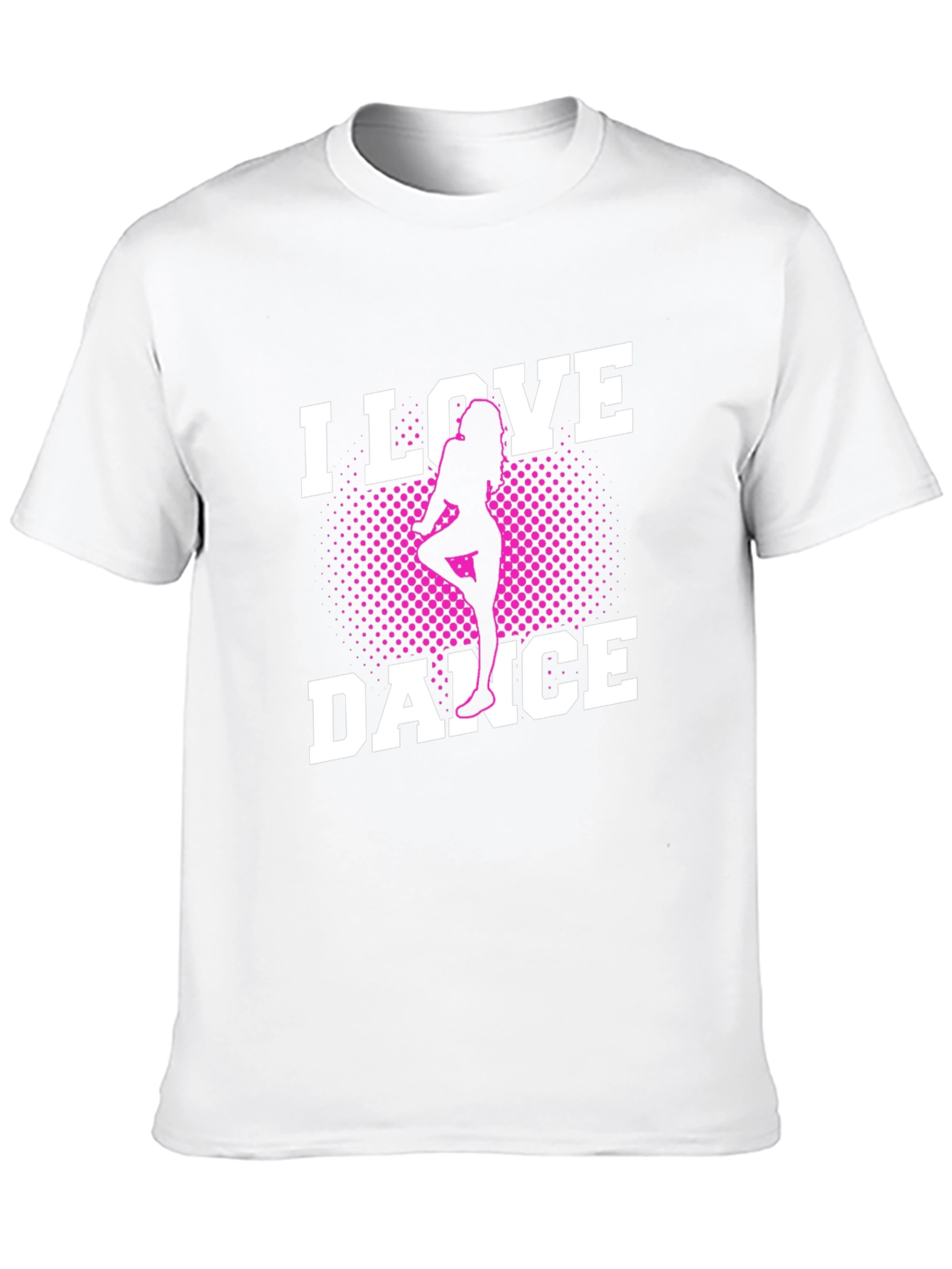 I Love Dance Black Graphic Tee Shirt