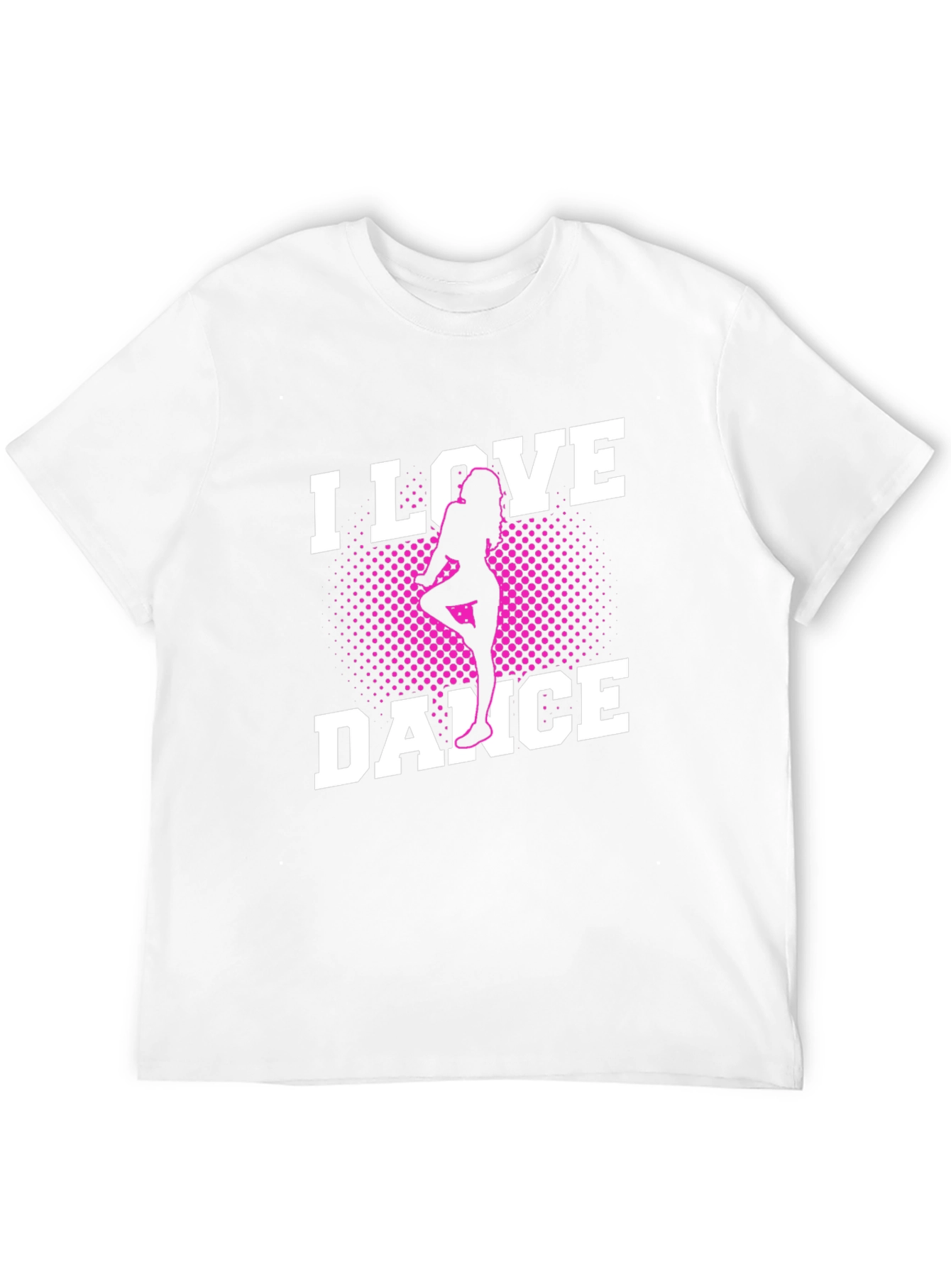 I Love Dance Black Graphic Tee Shirt