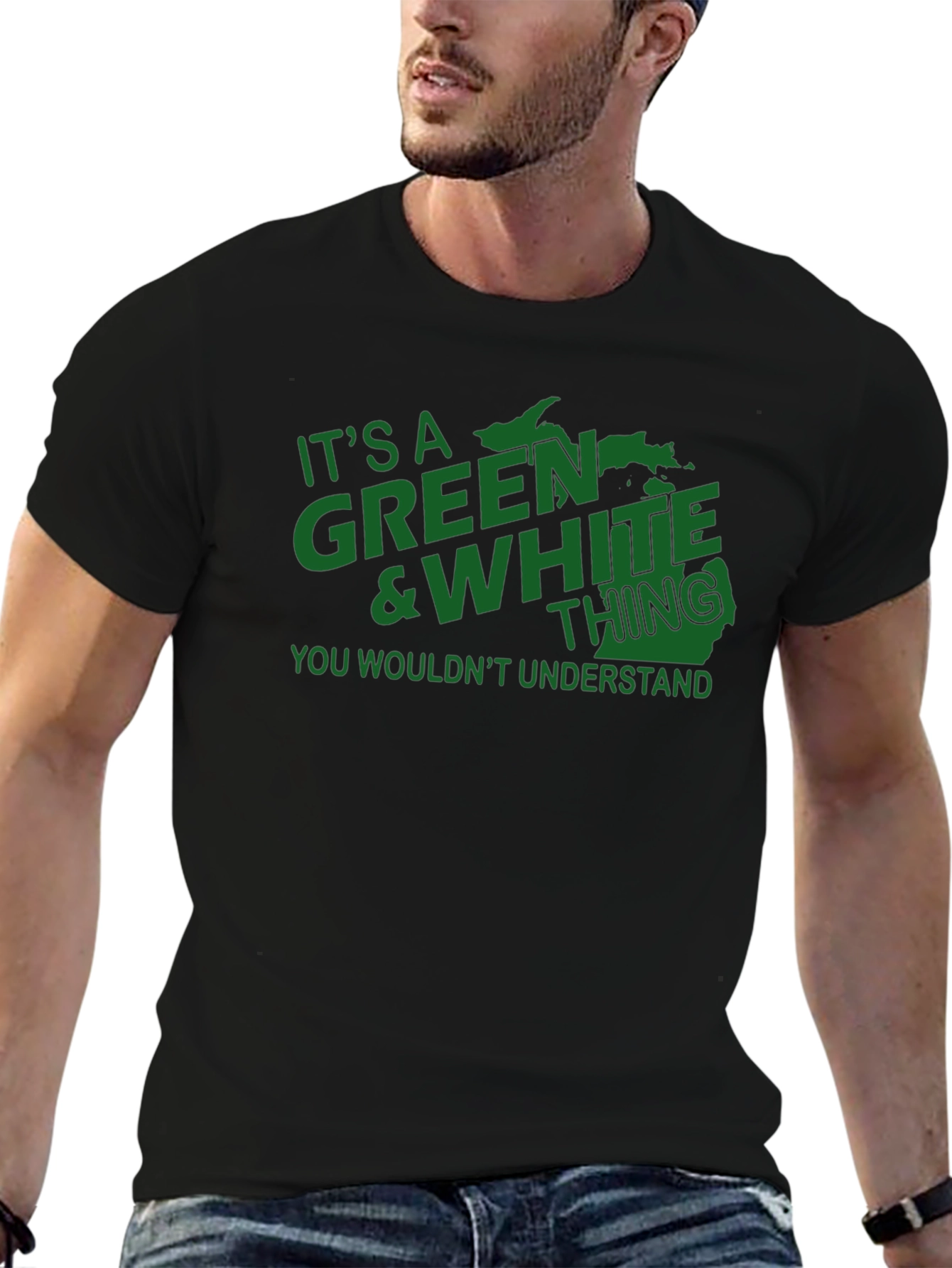 Green & White Thing T-Shirt