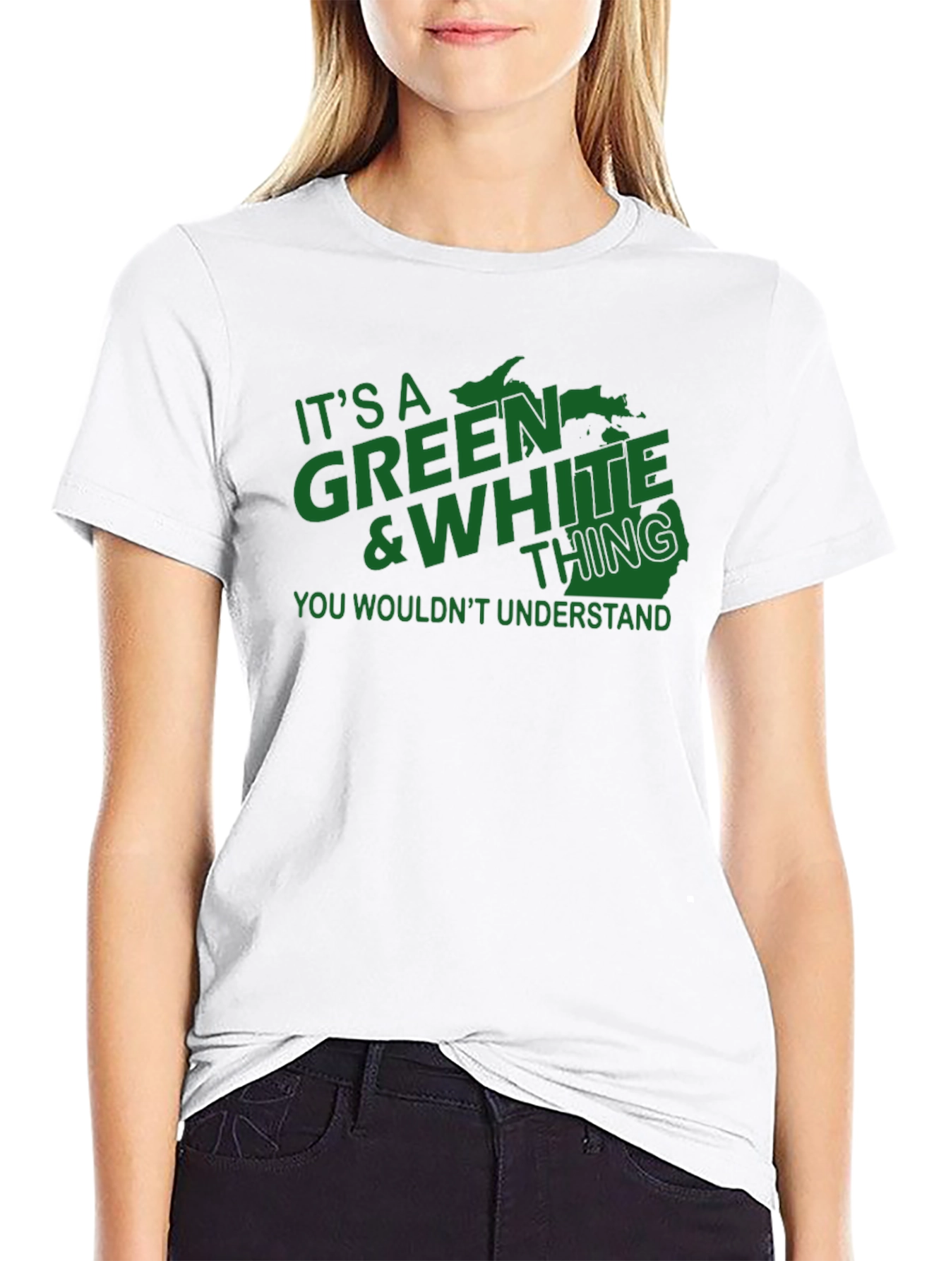 Green & White Thing T-Shirt