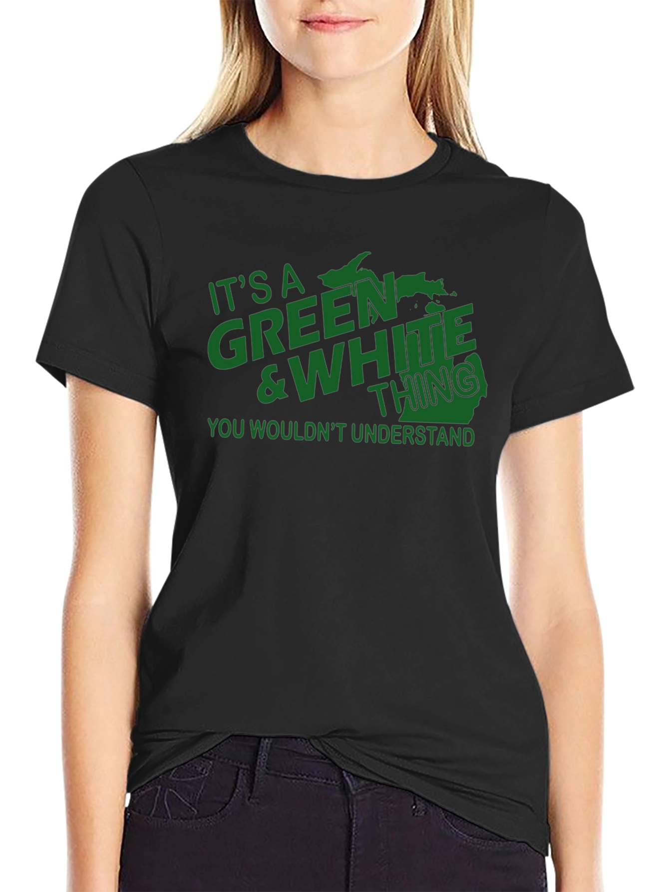 Green & White Thing T-Shirt