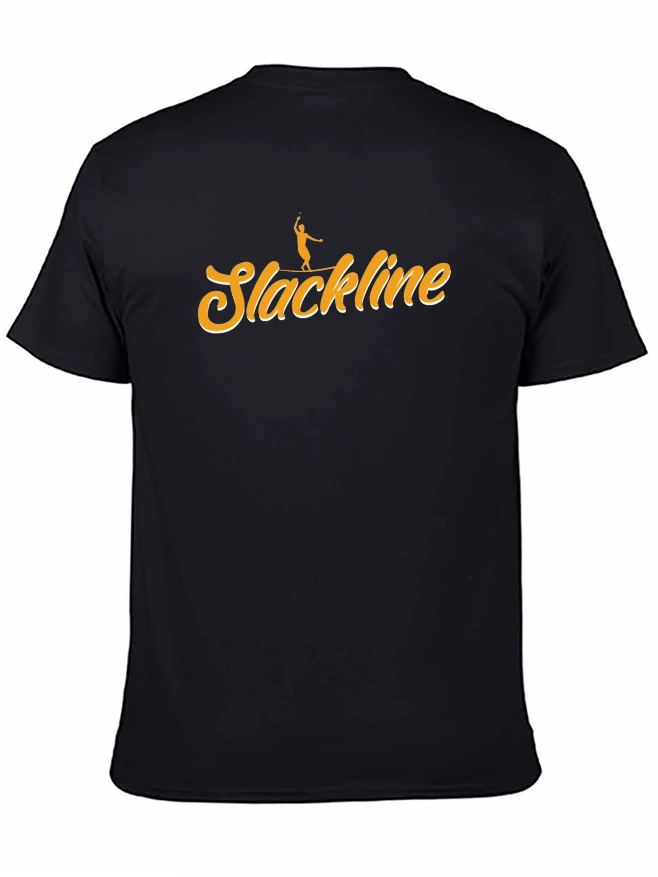 Slackline T-Shirt - Balance Design Black Tee