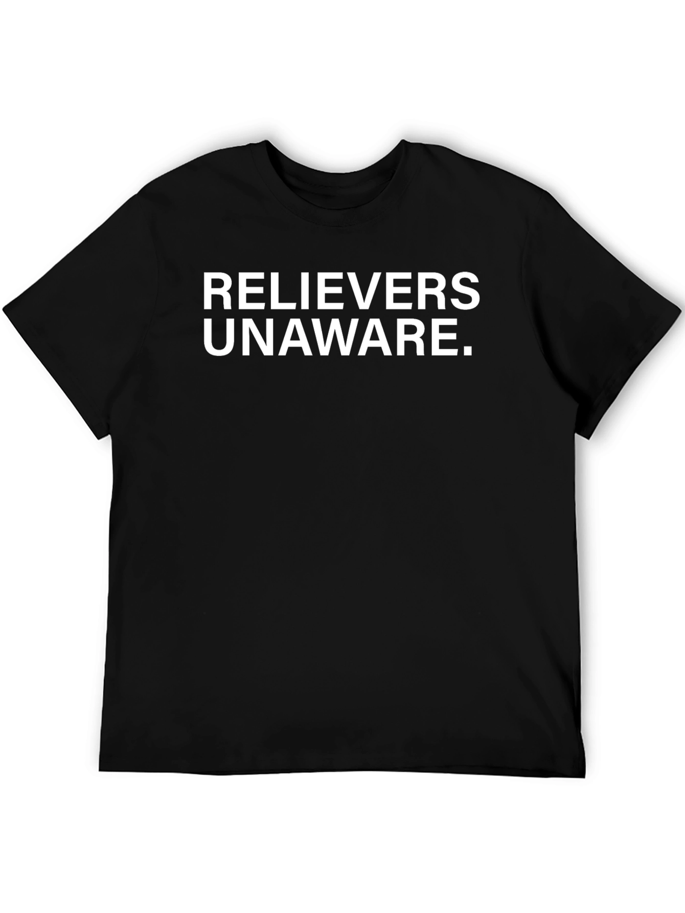 Relievers Unaware Graphic Tee - Bold Black Shirt