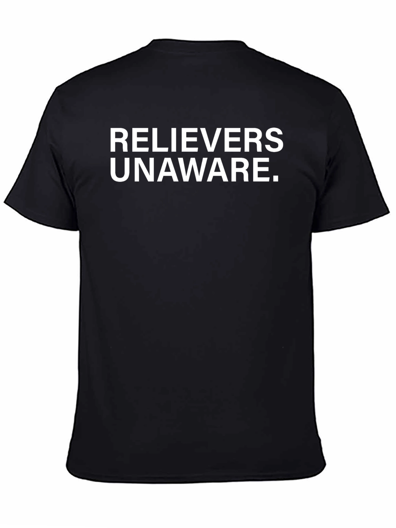 Relievers Unaware Graphic Tee - Bold Black Shirt