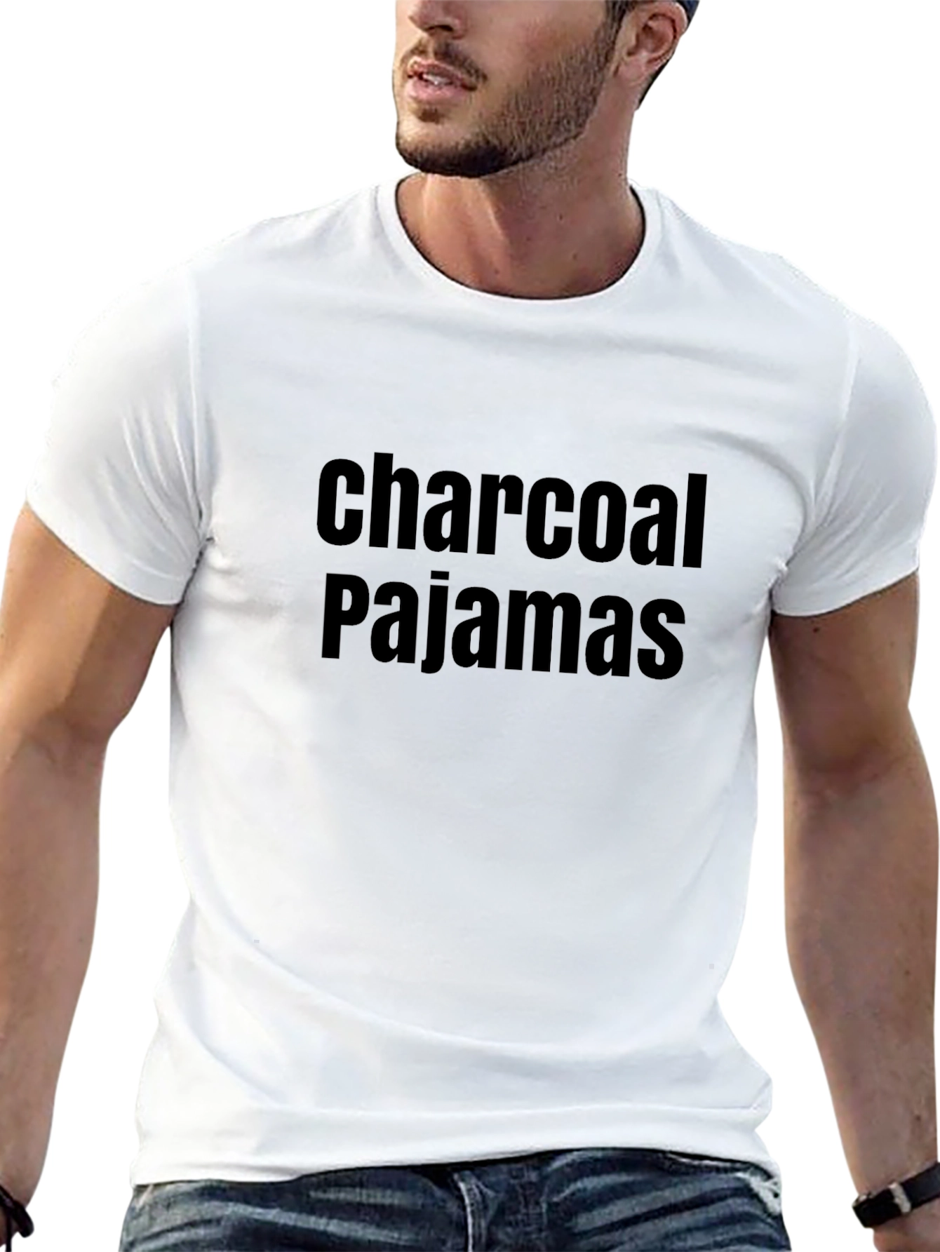 Charcoal Pajamas Graphic Tee