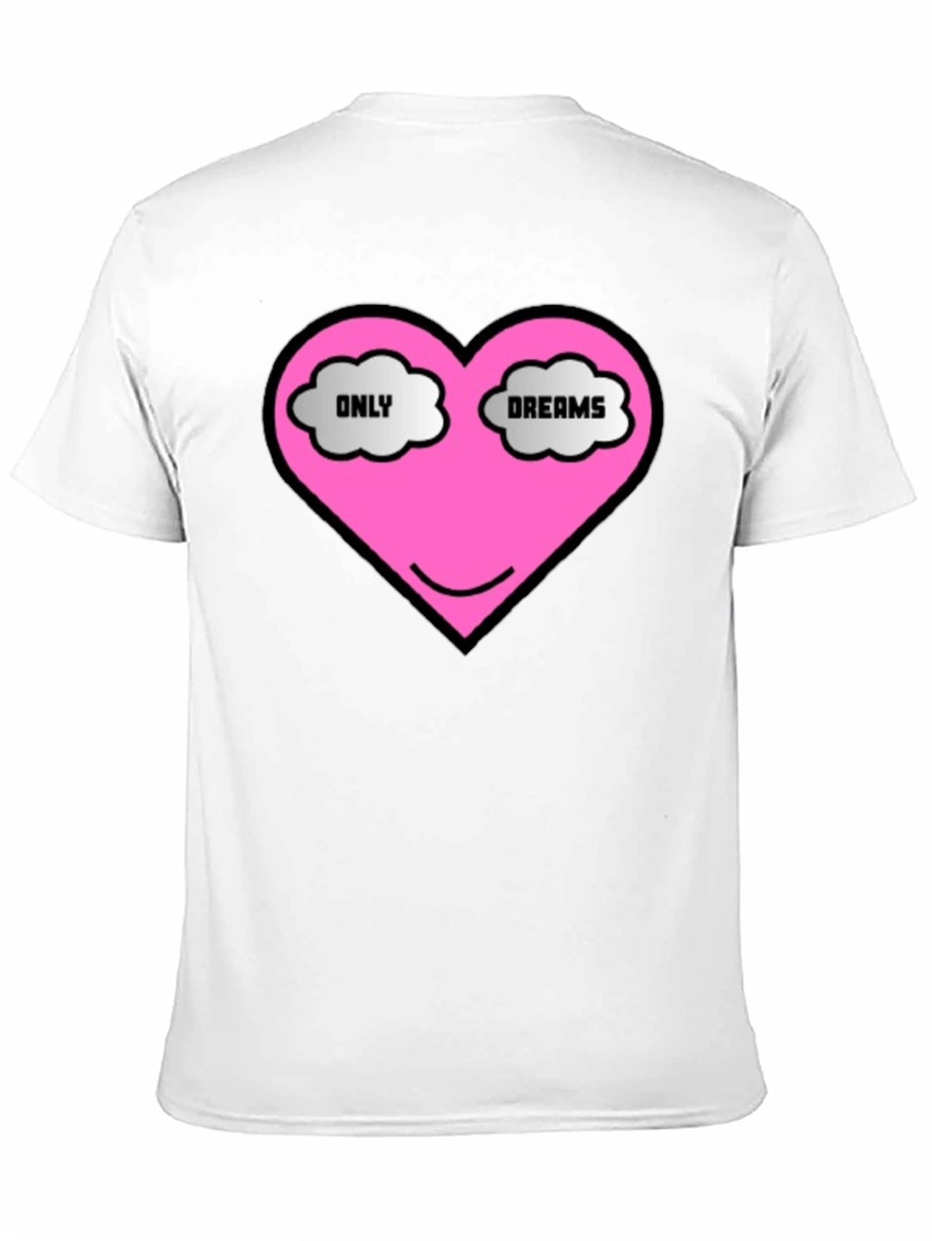 Only Dreams Heart T-Shirt - Black