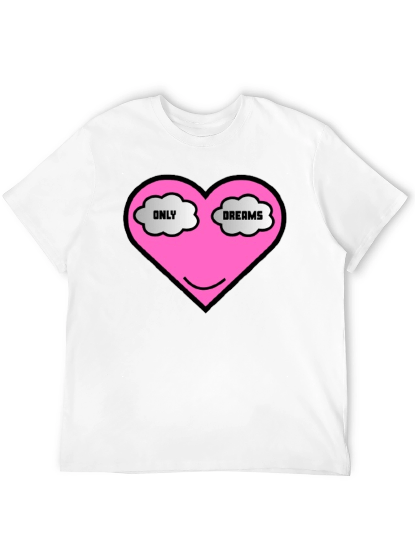 Only Dreams Heart T-Shirt - Black