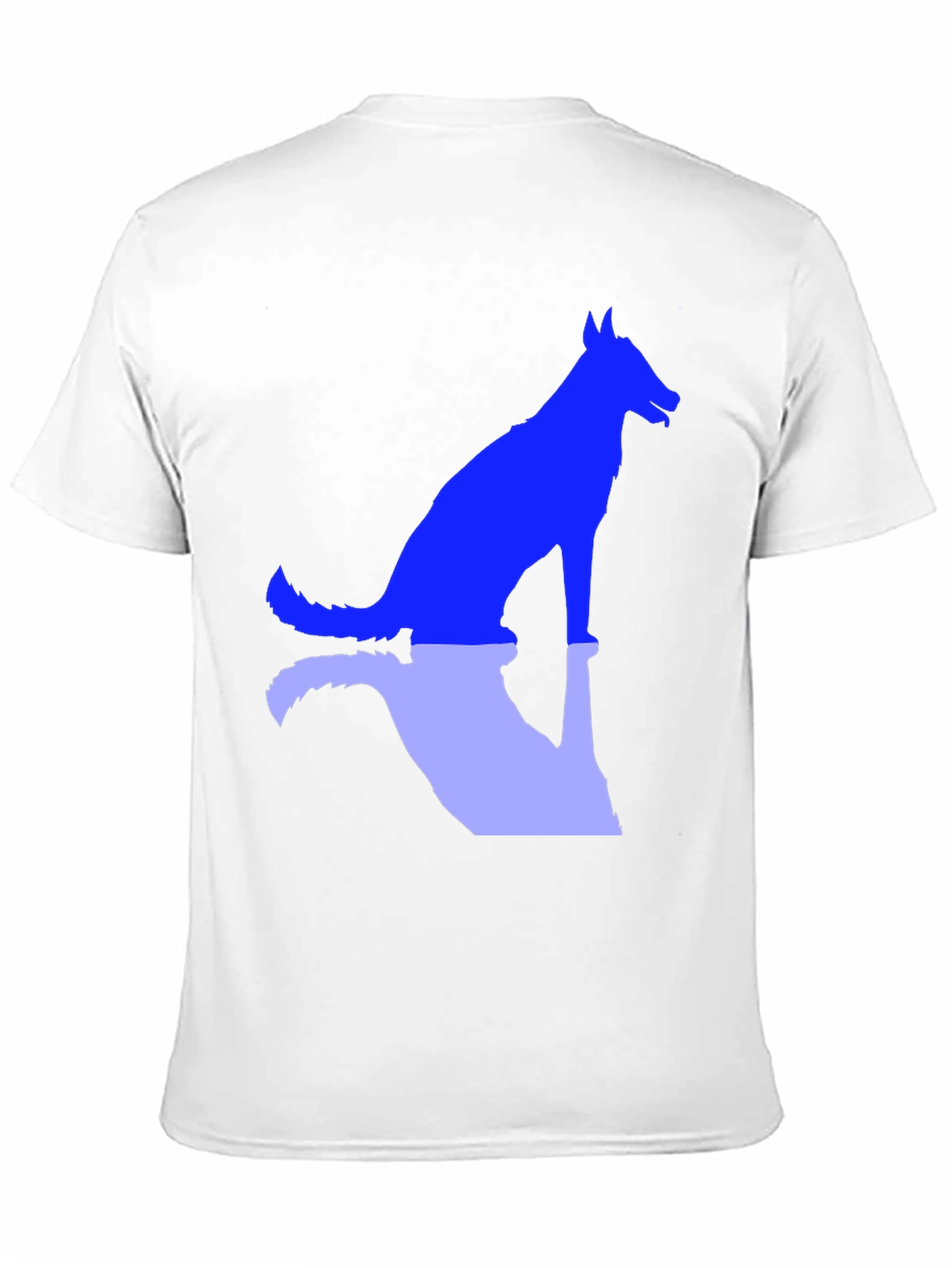 Dog Silhouette Graphic Tee - Black