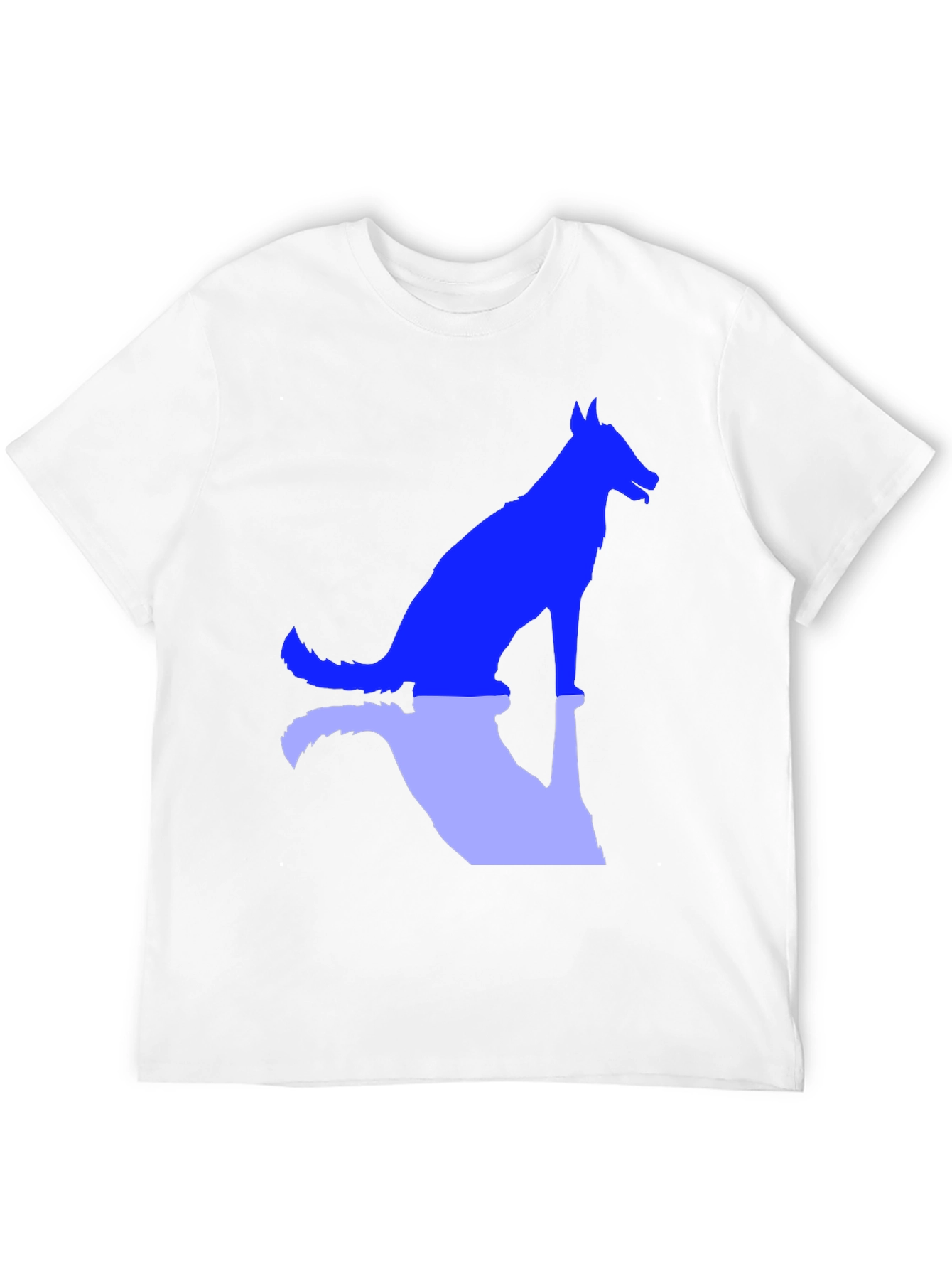 Dog Silhouette Graphic Tee - Black