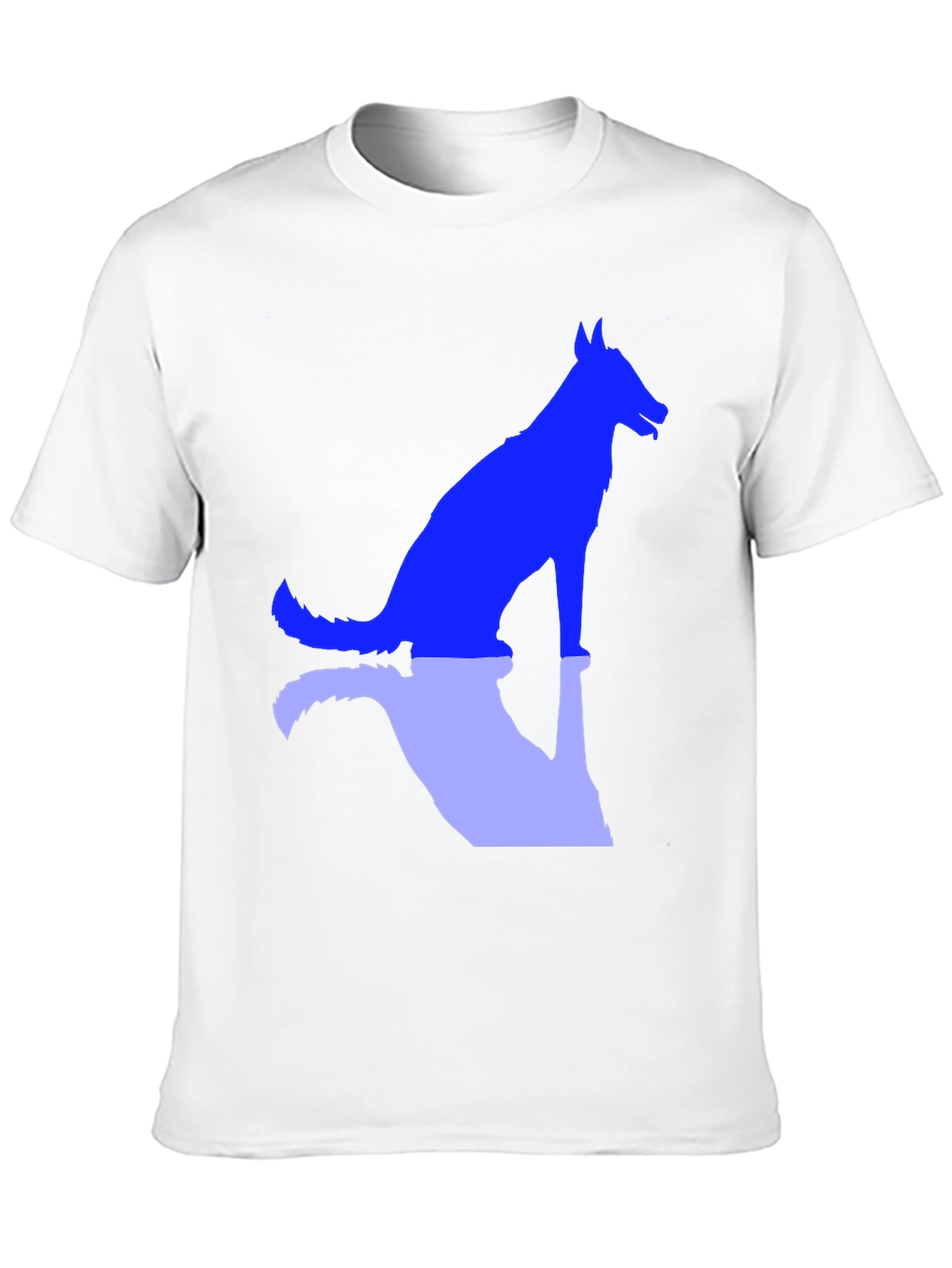 Dog Silhouette Graphic Tee - Black