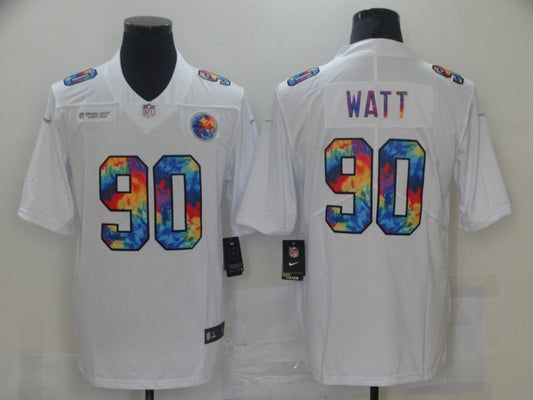 Men's Pittsburgh Steelers T.J. Watt #90 White Player Game Jerseys