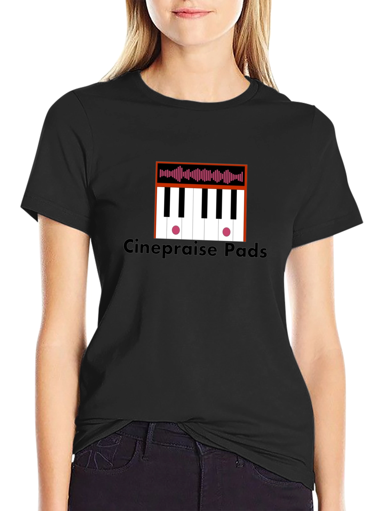 Cinepraise Pads T-Shirt - Keyboard Music Design