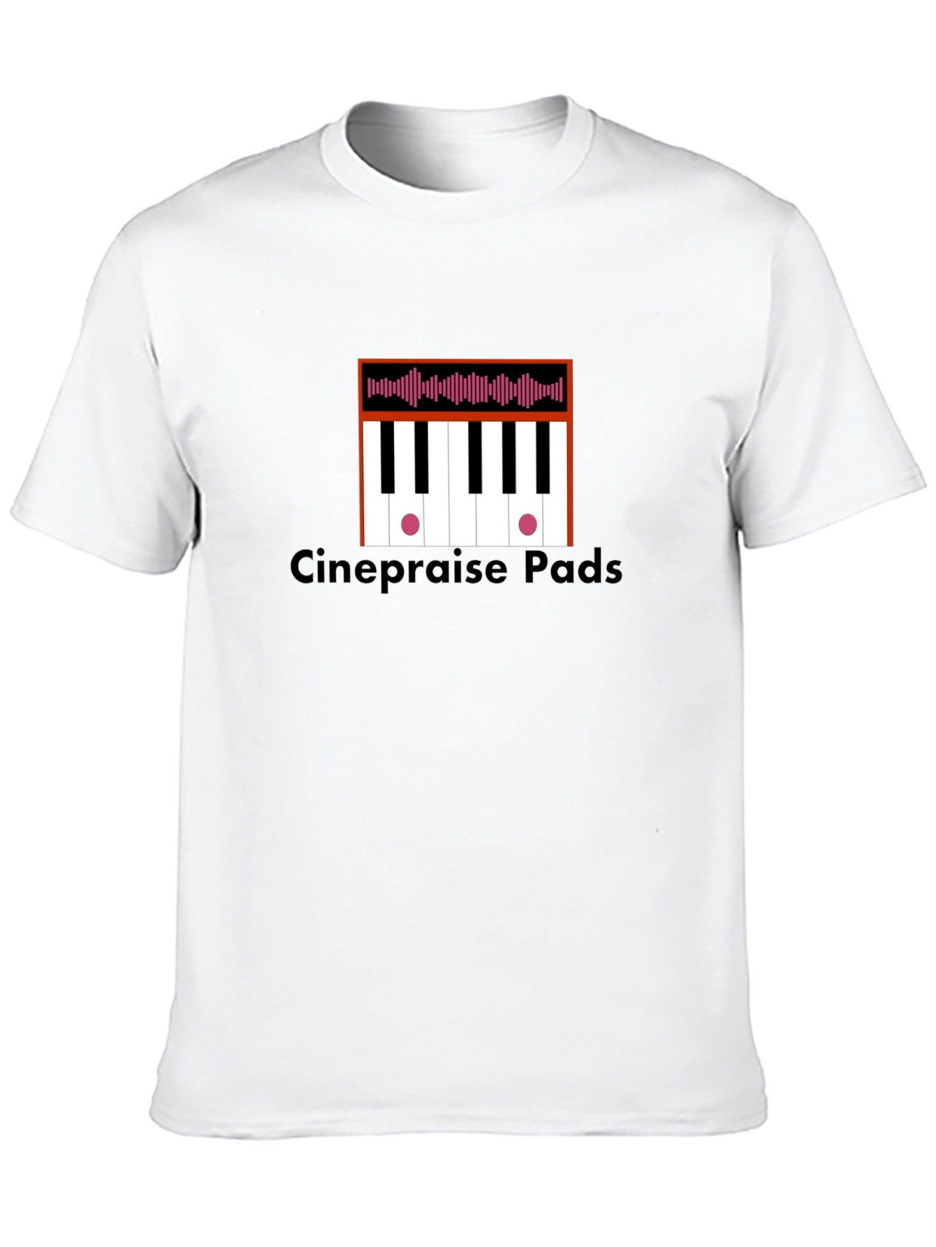 Cinepraise Pads T-Shirt - Keyboard Music Design