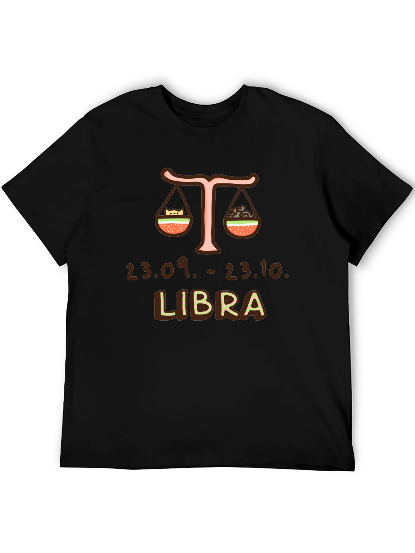 Libra Zodiac Sign Graphic T-Shirt