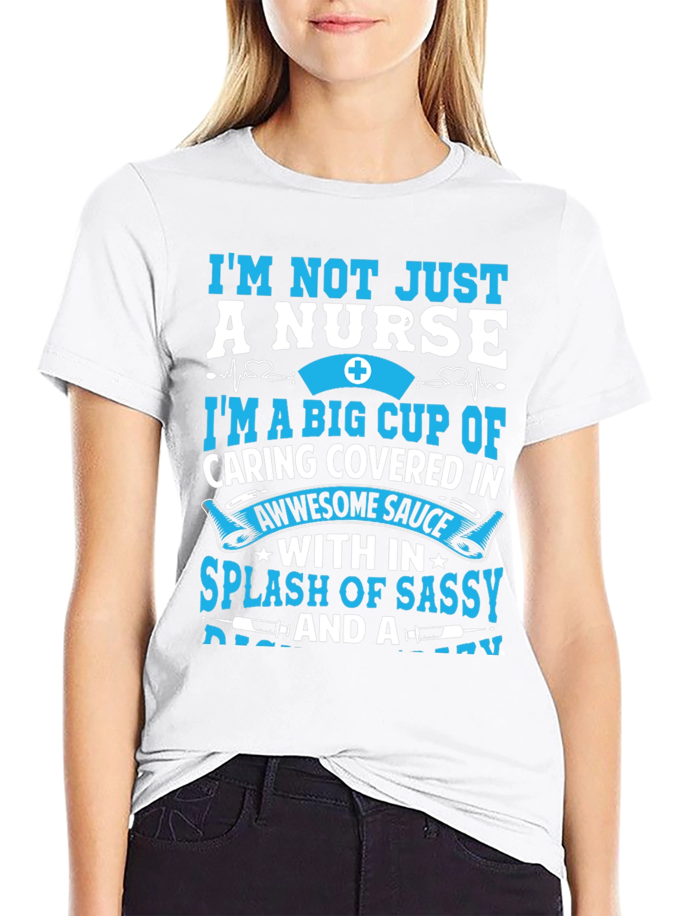 Nurse T-Shirt - Caring & Sassy