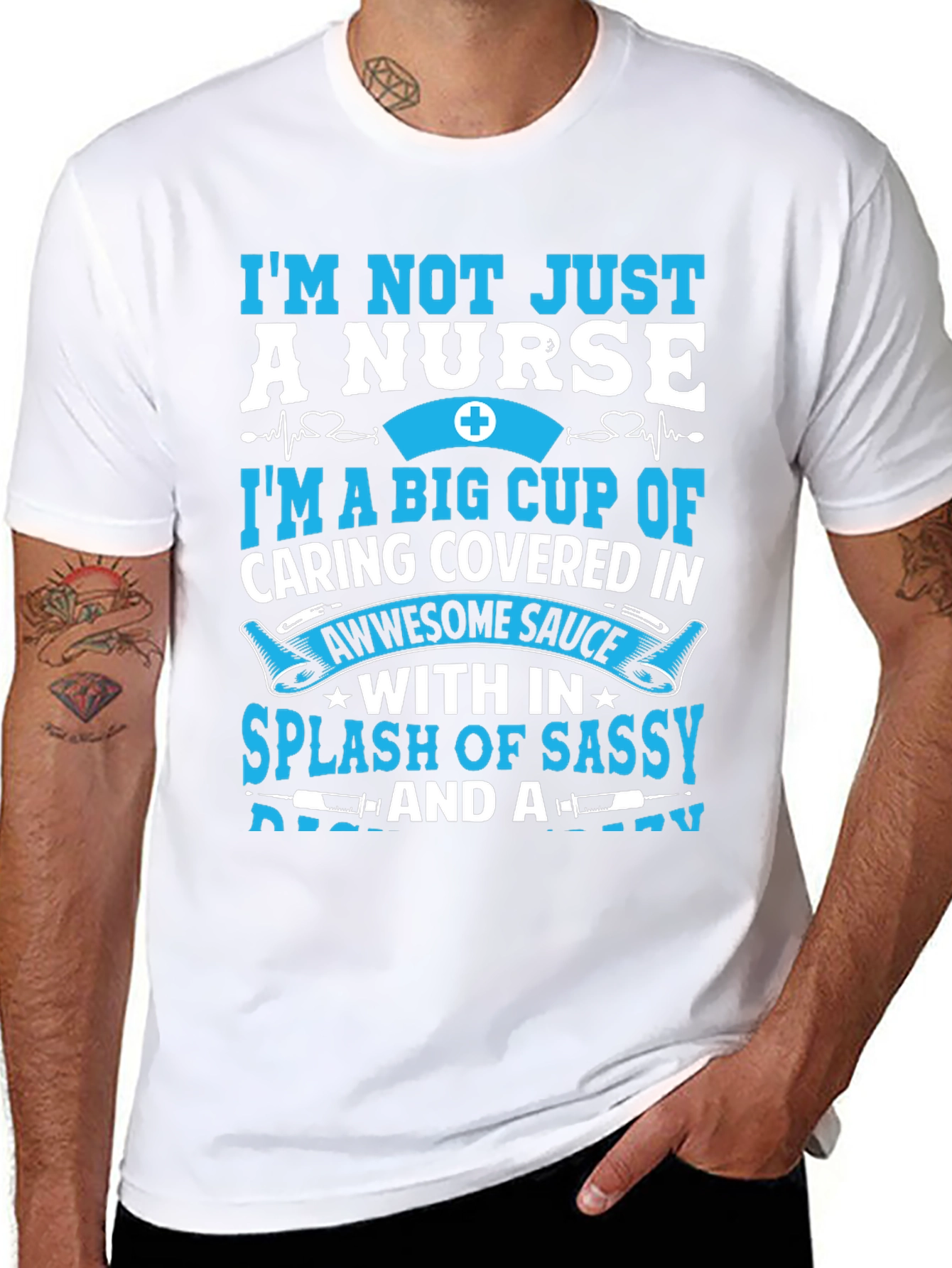 Nurse T-Shirt - Caring & Sassy