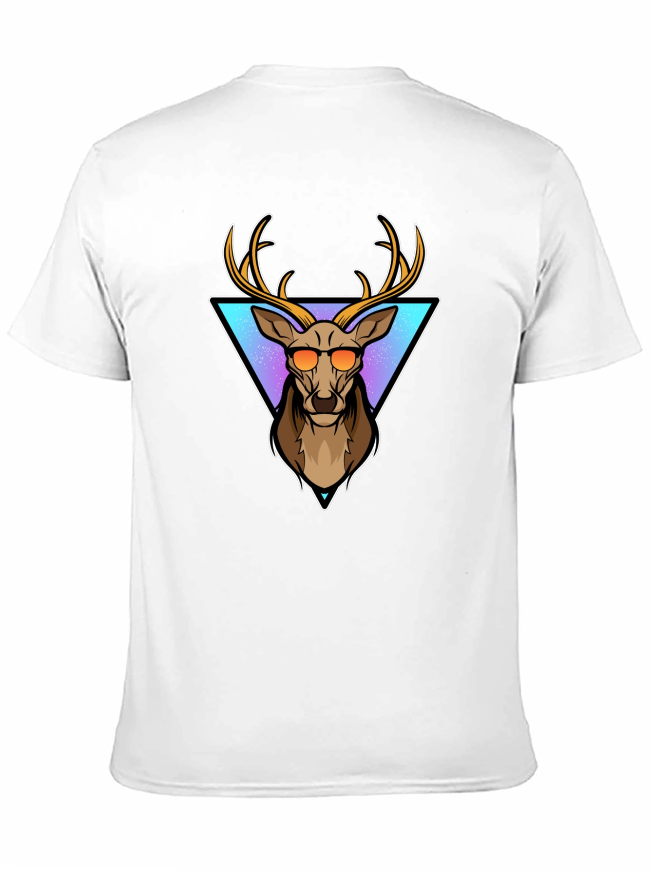Cool Deer Graphic Tee - Black