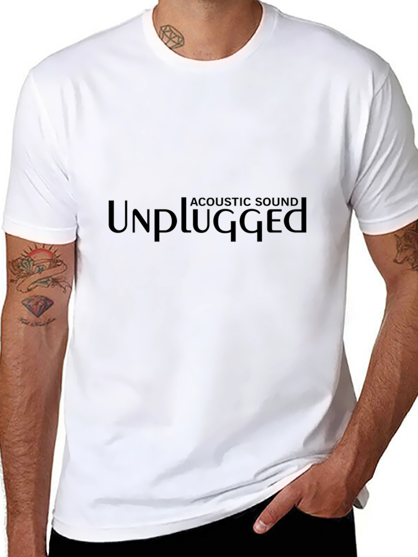 Unplugged Acoustic Sound Black Tee