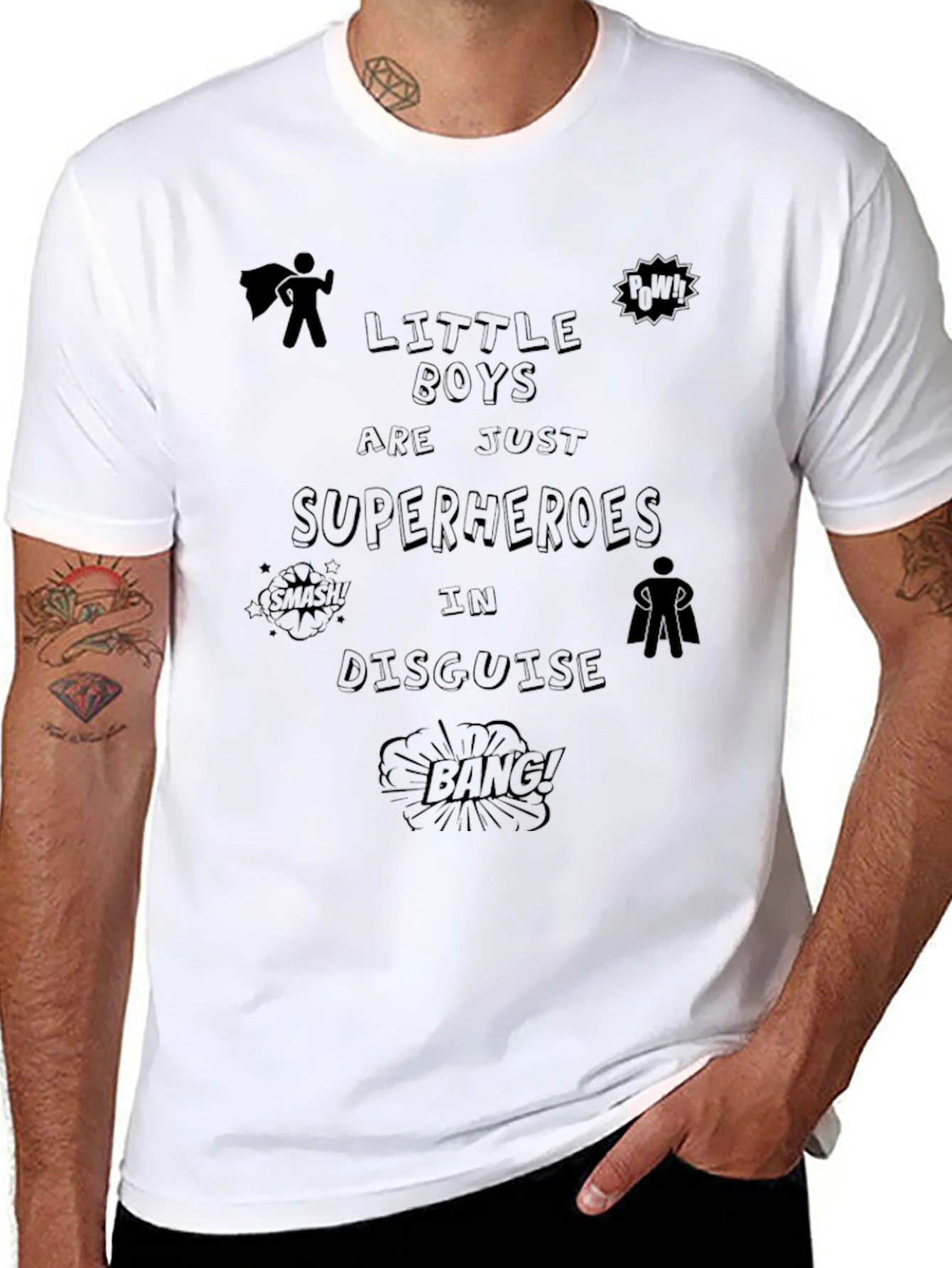 Little Boys are Superheroes T-Shirt