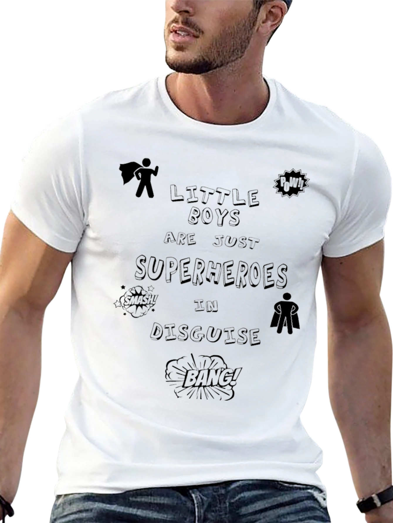 Little Boys are Superheroes T-Shirt