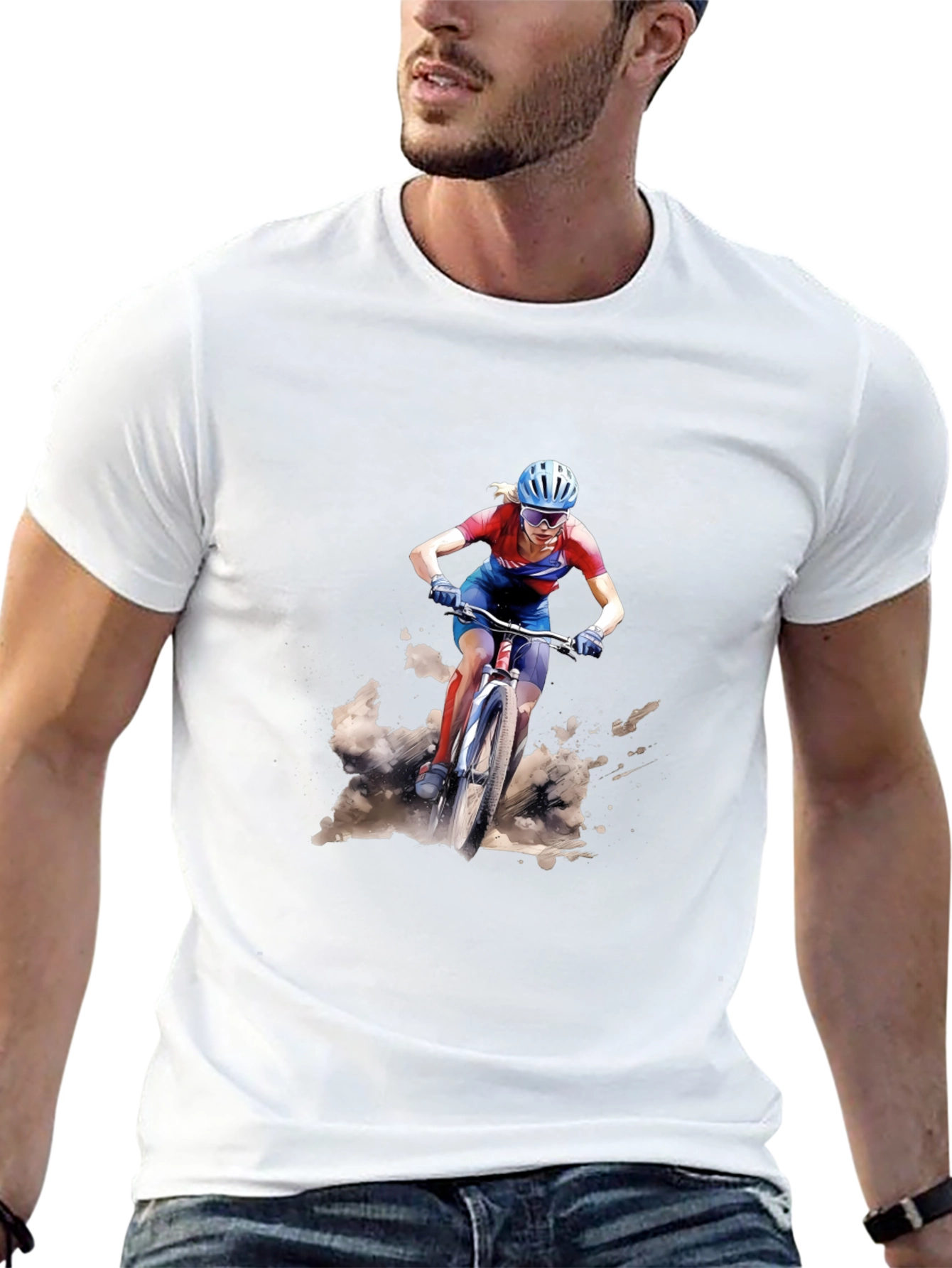 Mountain Biker Graphic T-Shirt