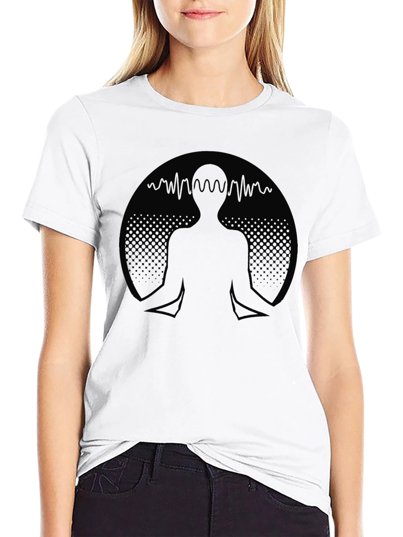 Meditative Mind Black T-Shirt