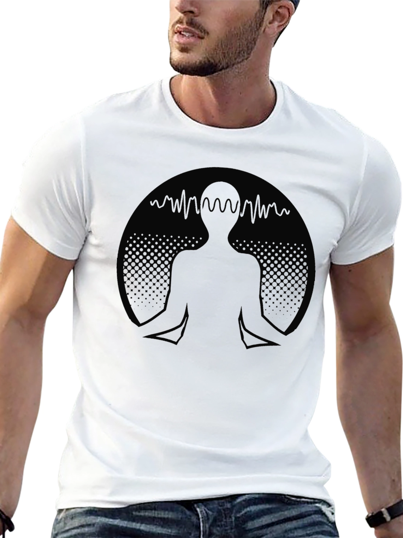 Meditative Mind Black T-Shirt