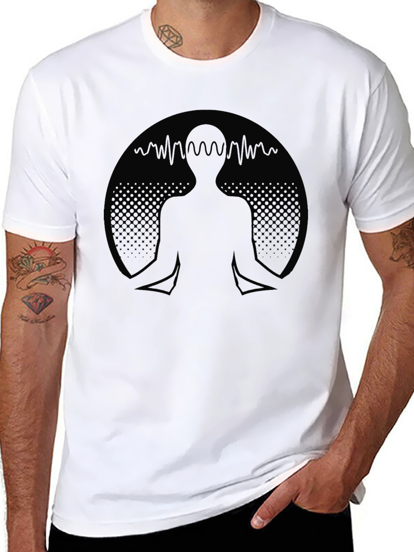 Meditative Mind Black T-Shirt