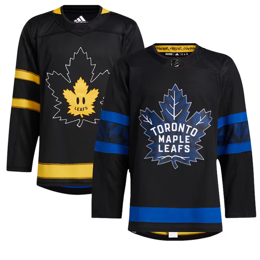 Men's Toronto Maple Leafs Black Alternate Premier Breakaway Reversible Blank Jerseys