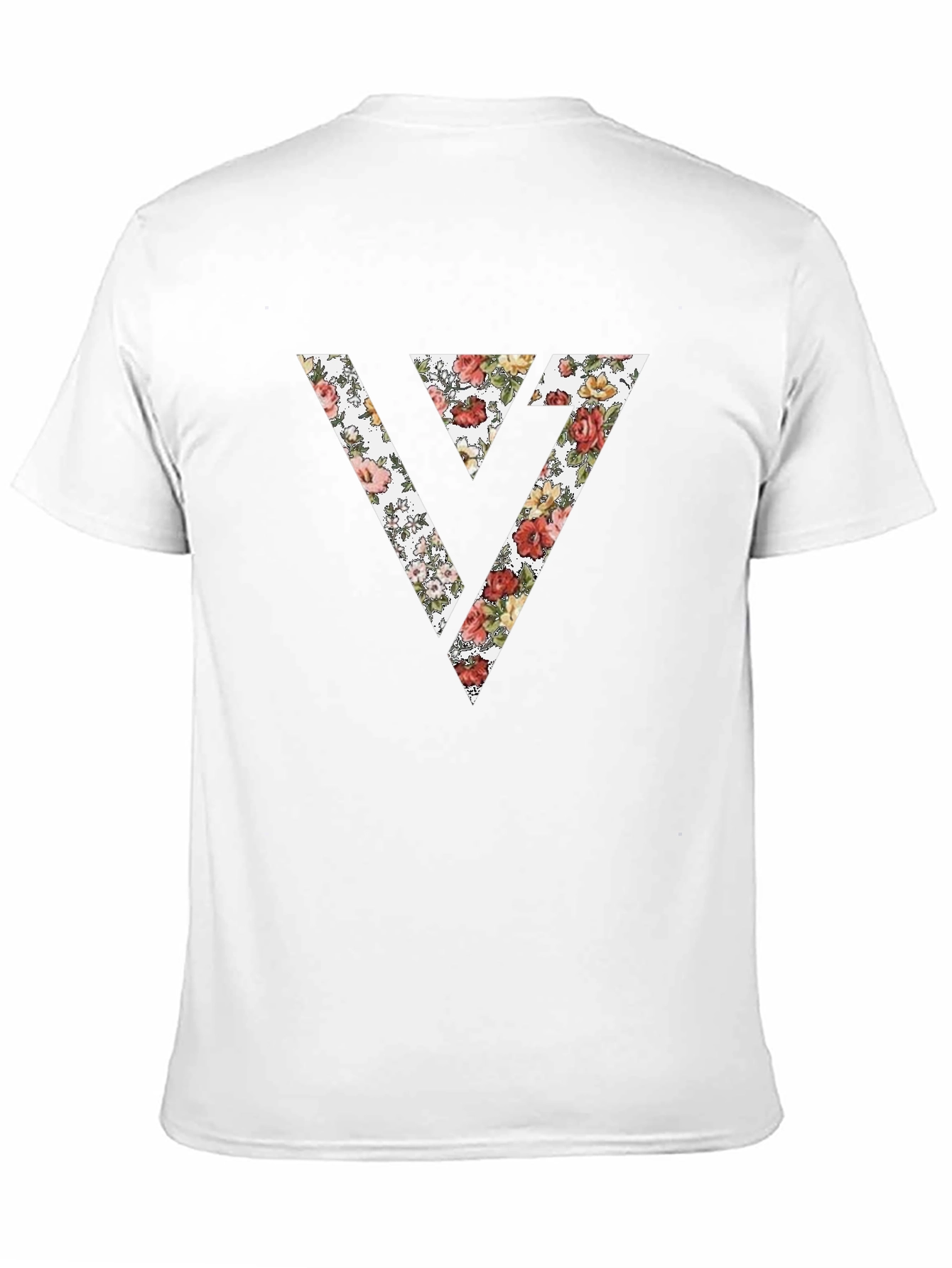 Floral Seventeen T-Shirt - Black Cotton Blend