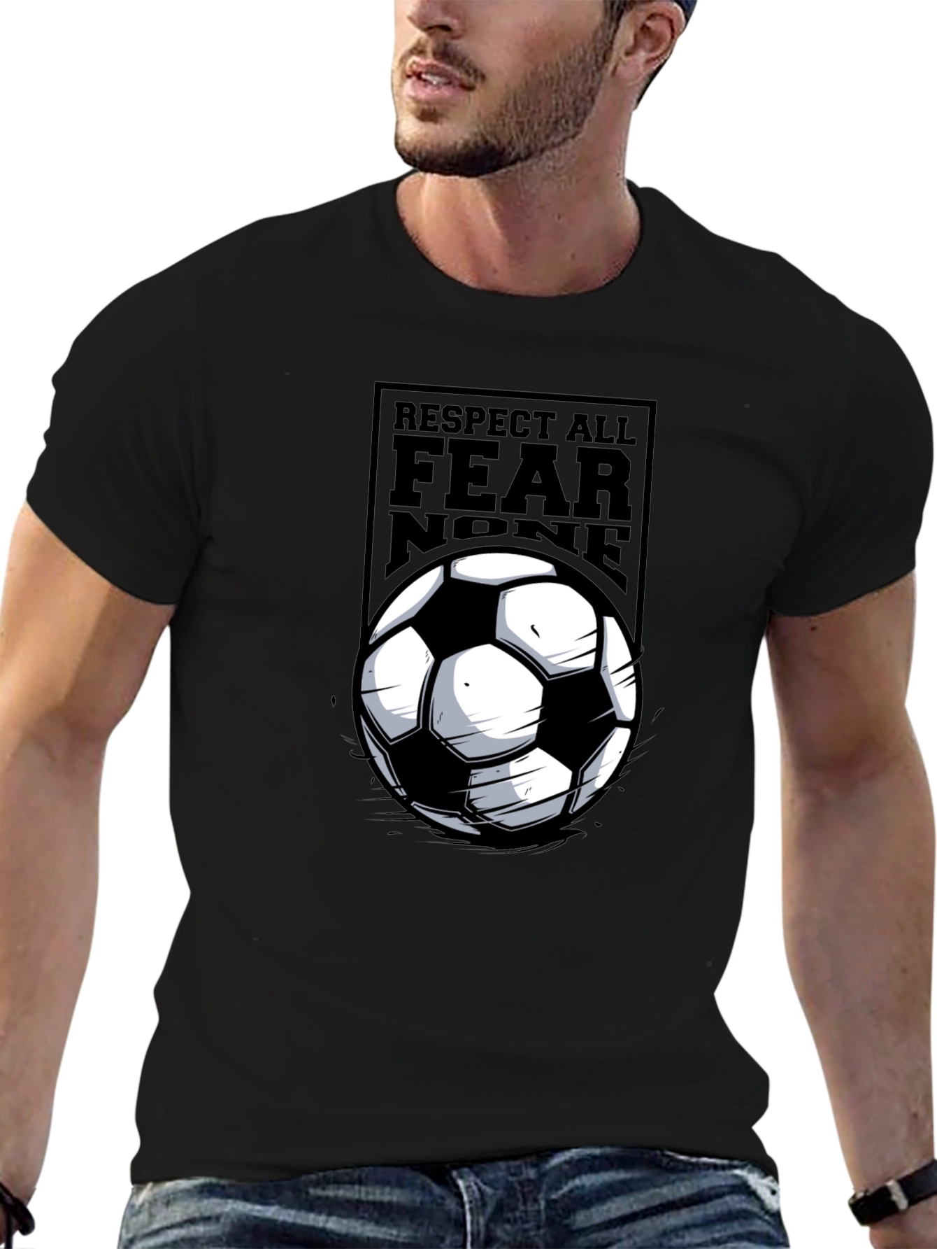 Respect All Fear None Soccer T-Shirt