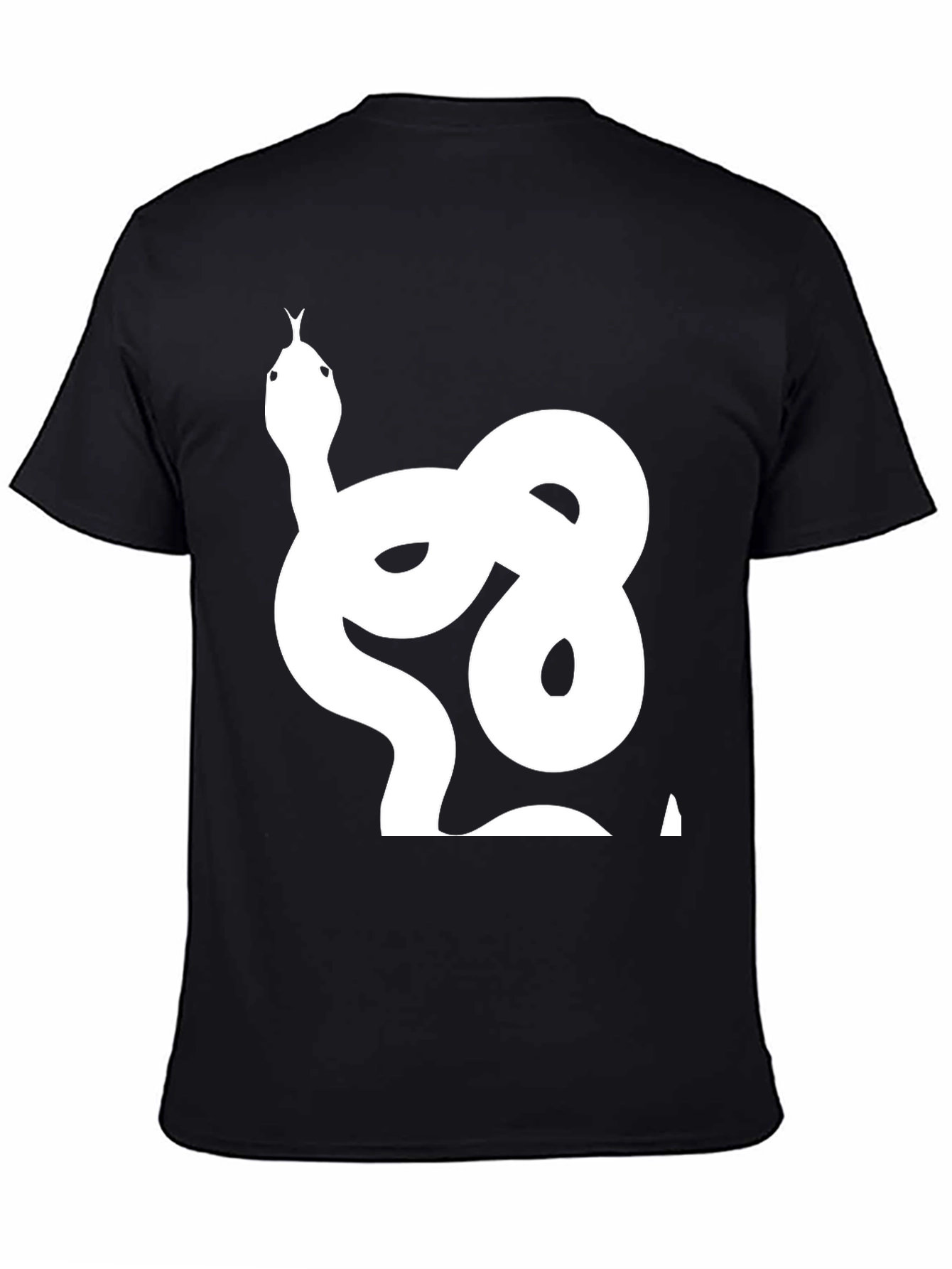Snake Graphic T-Shirt - Cool Black Tee