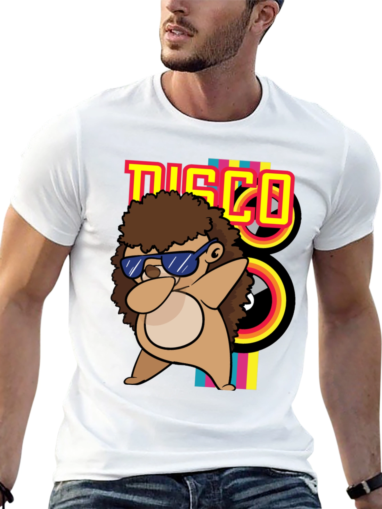 Dabbing Hedgehog Disco T-Shirt