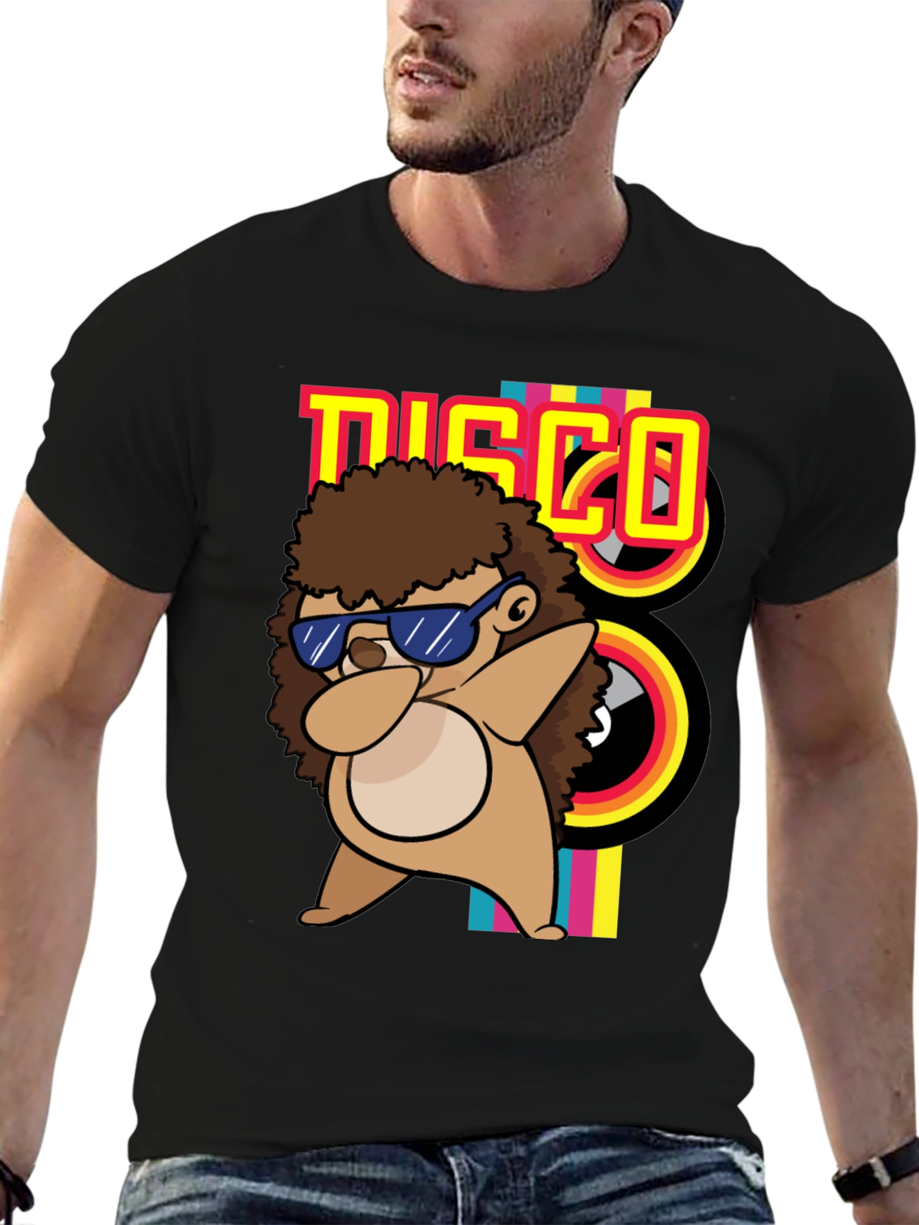 Dabbing Hedgehog Disco T-Shirt
